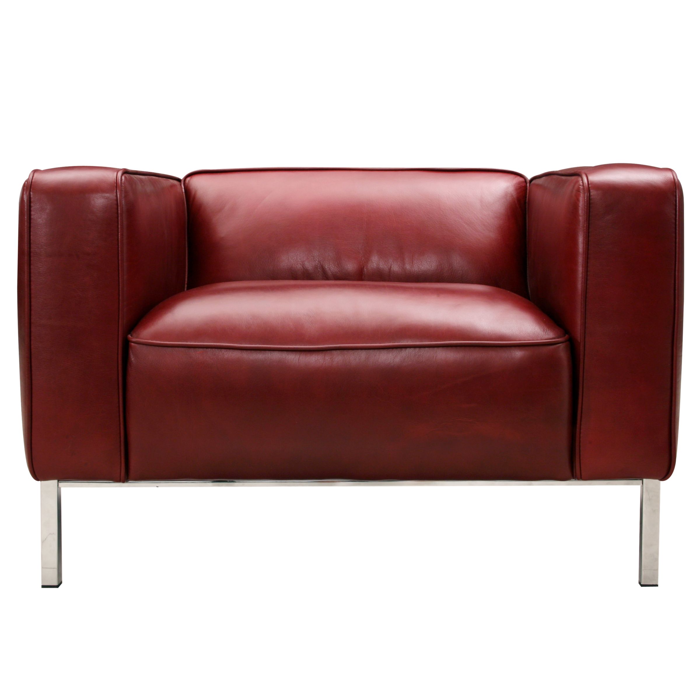 John Lewis Lloyd Leather Snuggler, Grenadine at John Lewis