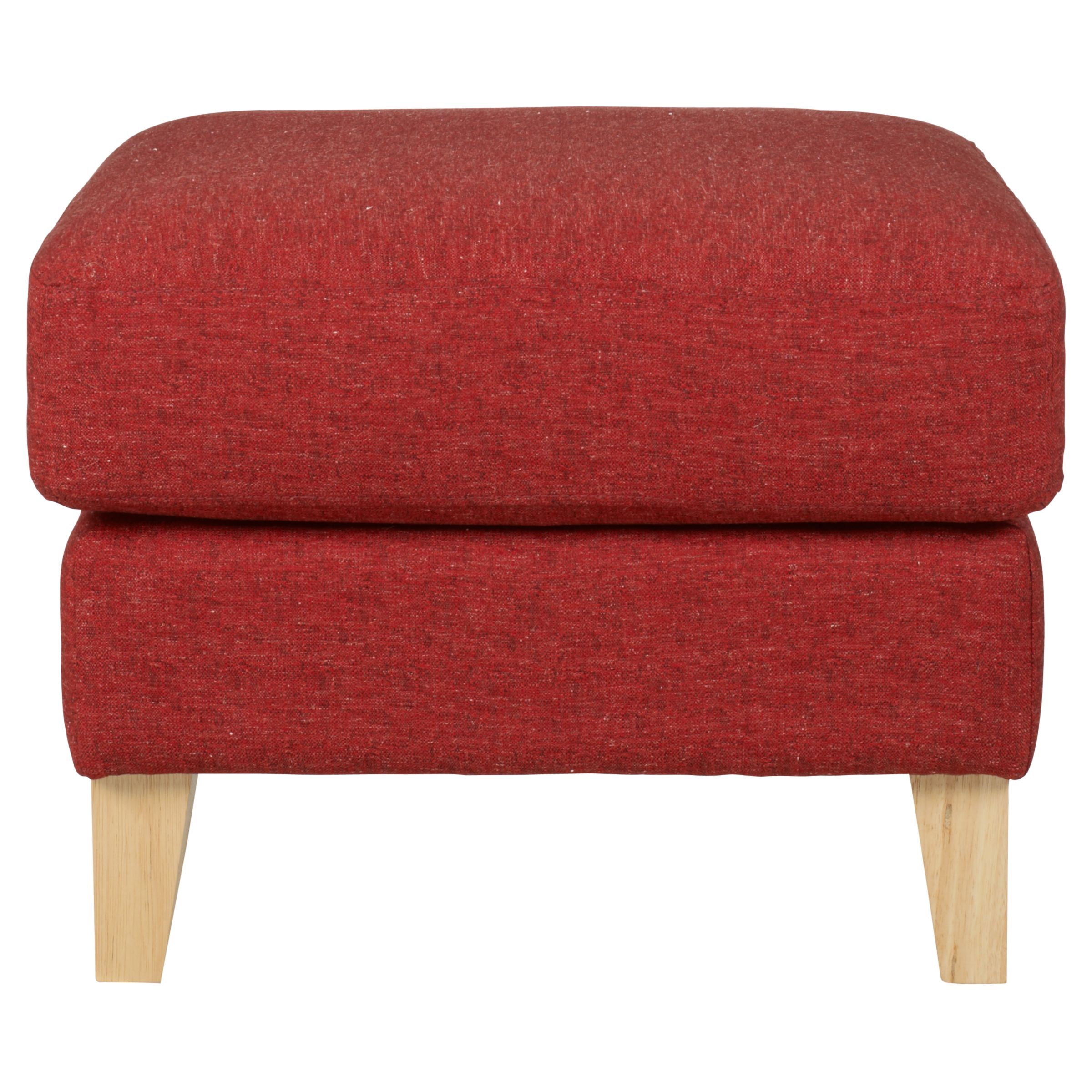 John Lewis Maja Footstool, Red at John Lewis