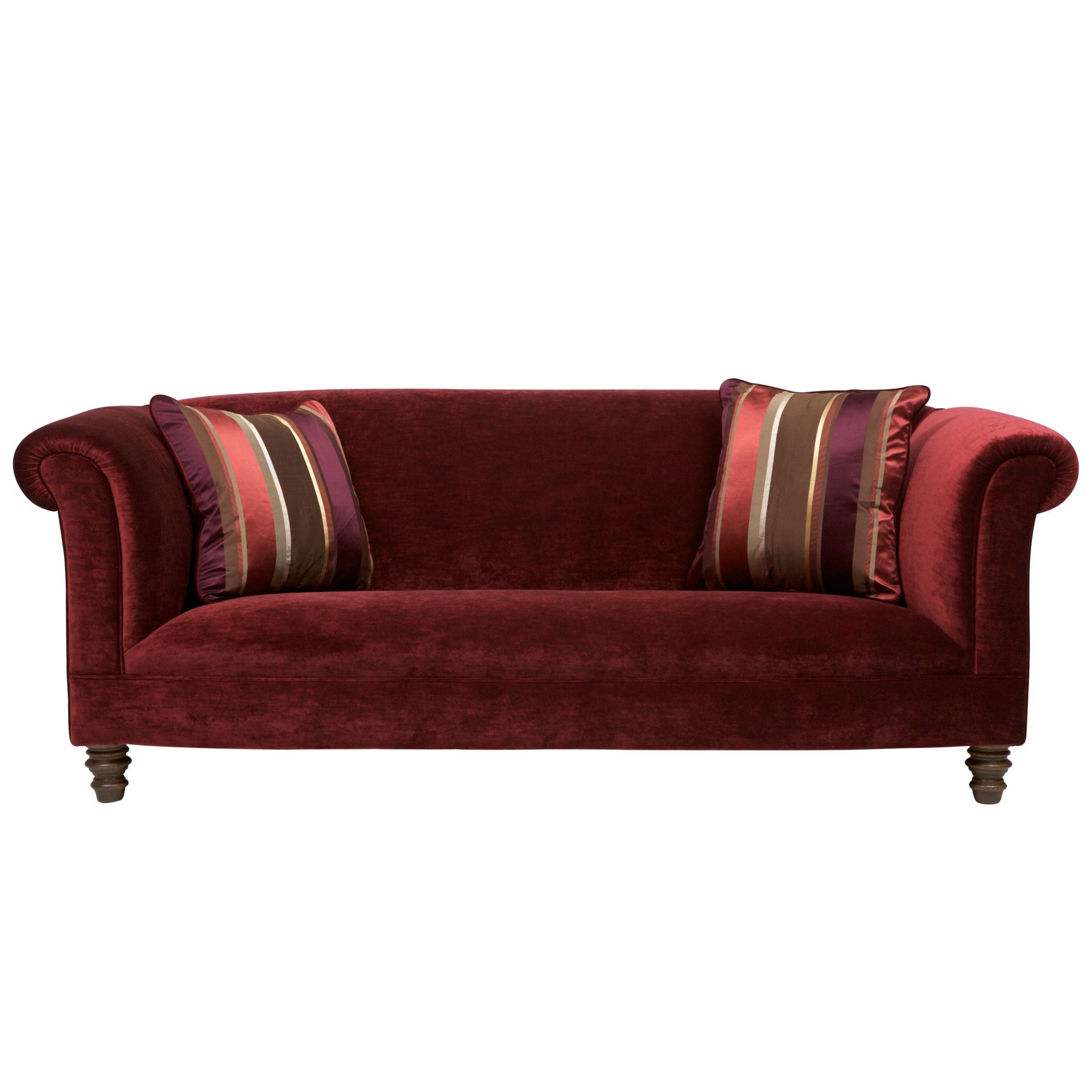 John Lewis Gable Large Sofa, Althorpe Cassis at John Lewis