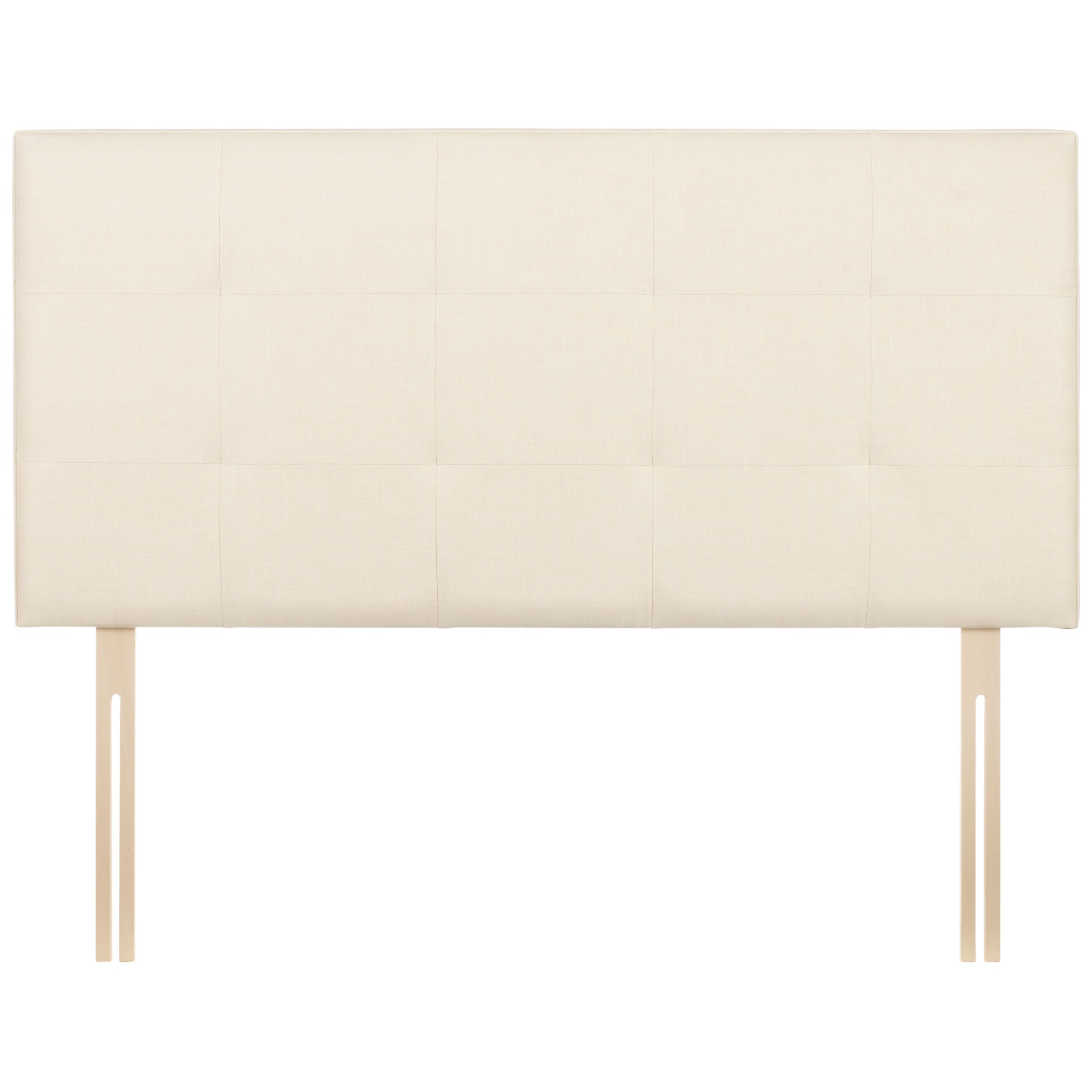 John Lewis Farnham Headboard, Double, Cream at JohnLewis