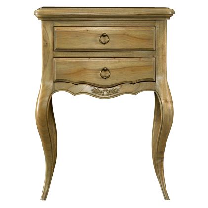 Sophia 2 Drawer Bedside Table, Natural