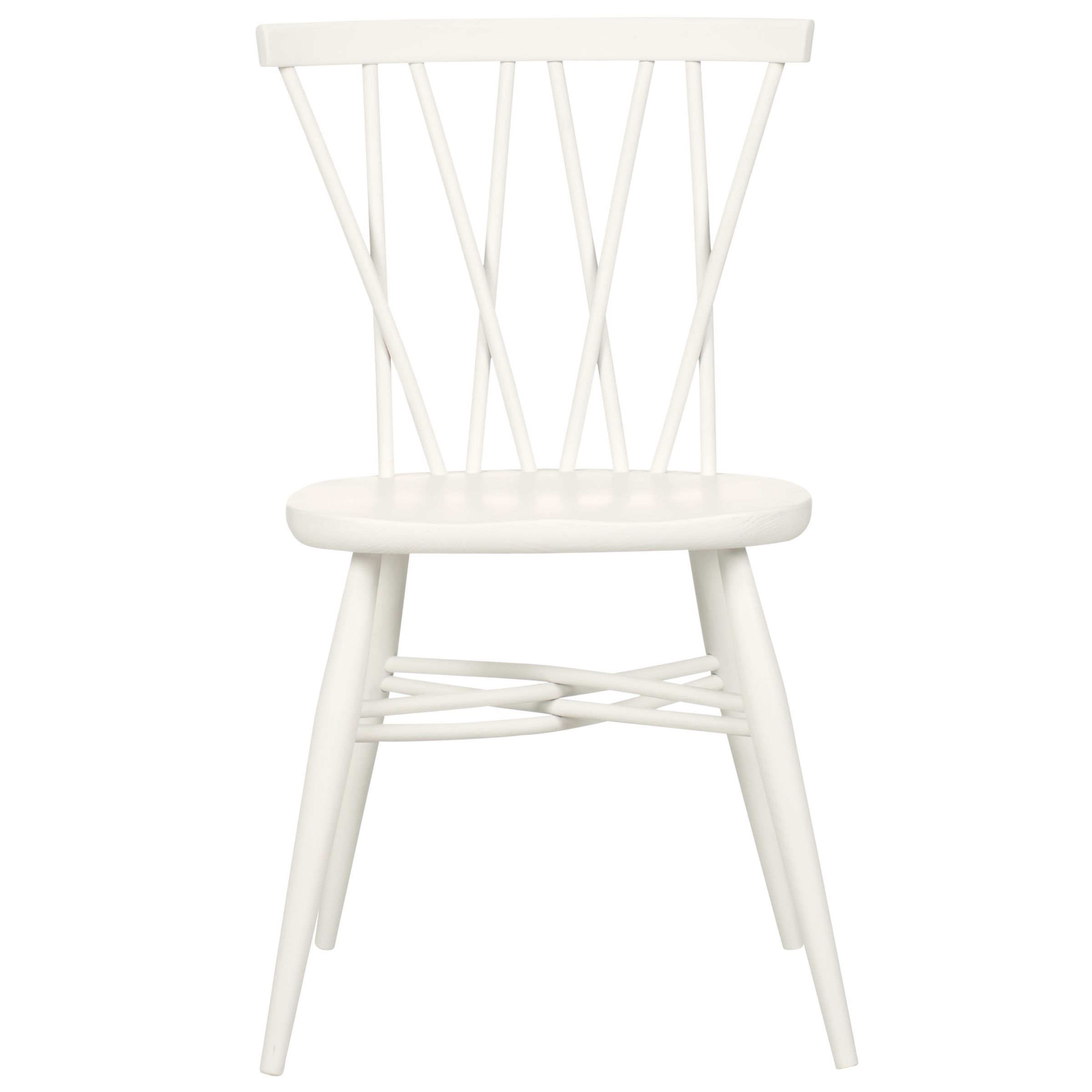 Ercol for John Lewis Chiltern Dining Chair, White at John Lewis