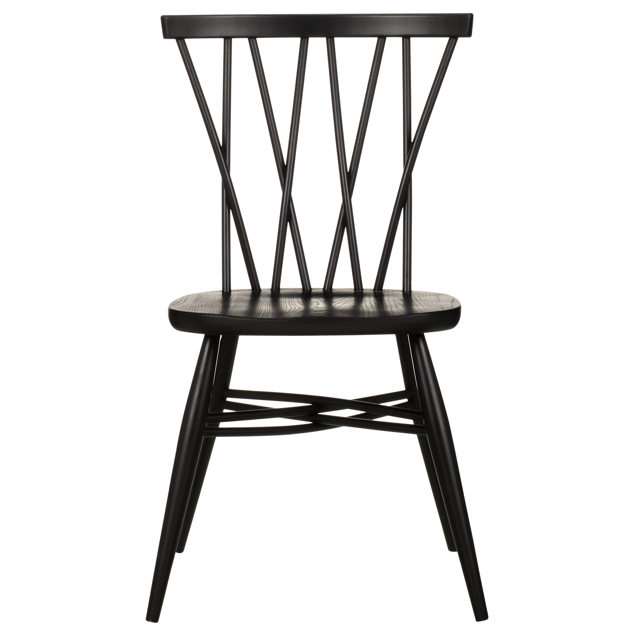 Ercol for John Lewis Chiltern Dining Chair, Black at John Lewis