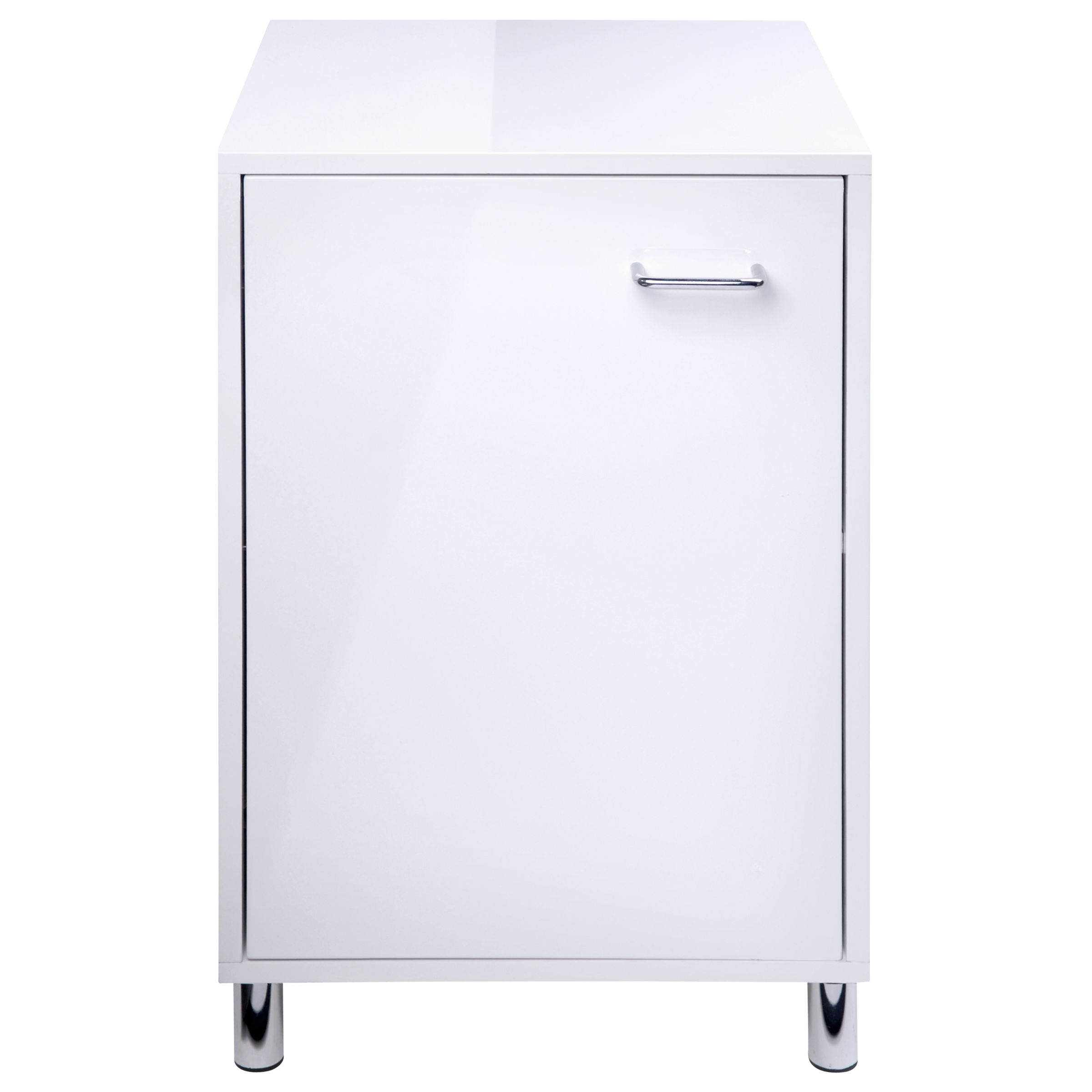 John Lewis Lloyd Single-Door Cabinet, White at John Lewis