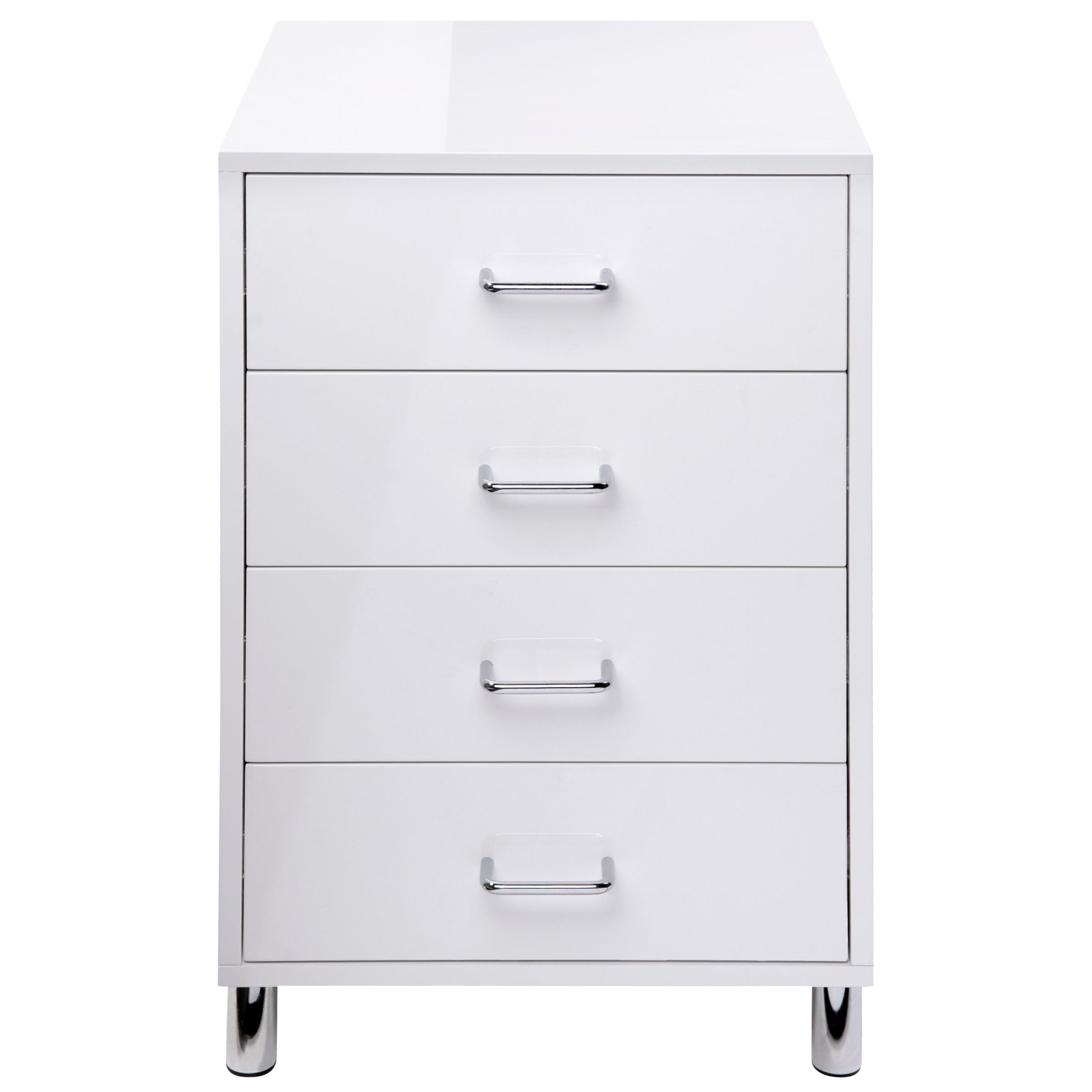 John Lewis Lloyd 4 Drawer Filing Cabinet, White at John Lewis