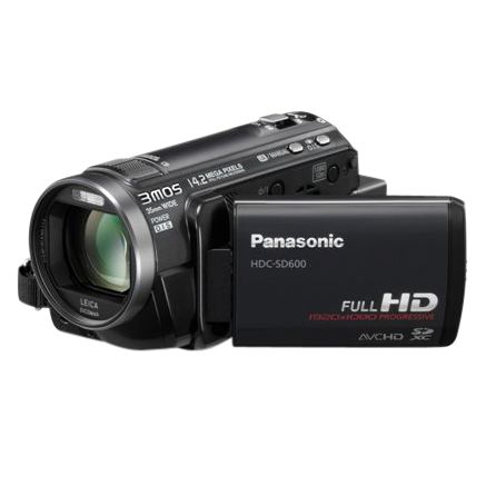 Panasonic HDC-SD600EB-K High Definition SD Camcorder, Black at John Lewis