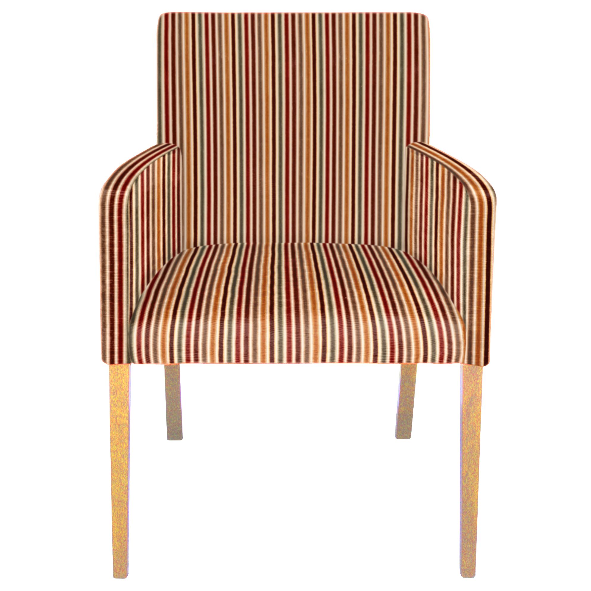 John Lewis Helene Armchair, Stripe/Oak at John Lewis