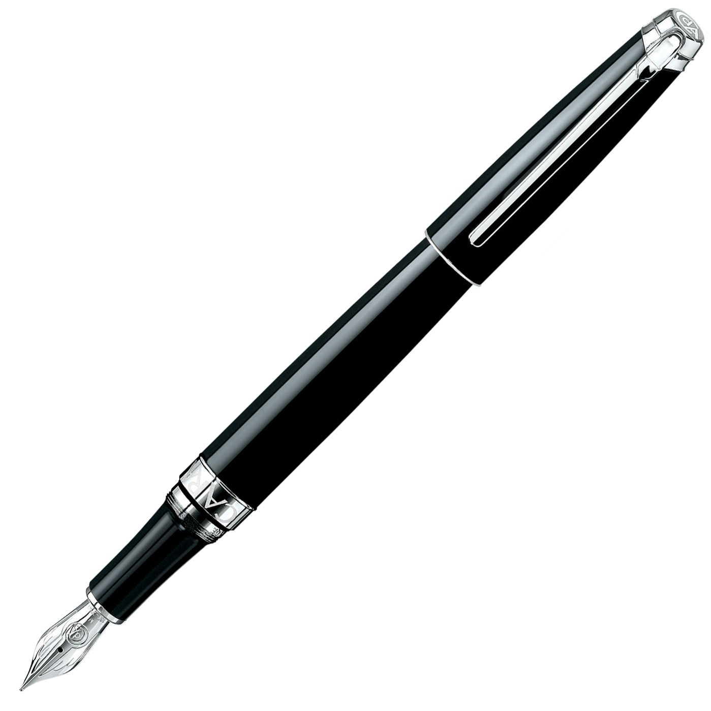 Caran d'Ache Leman Fountain Pen, Ebony Black at John Lewis