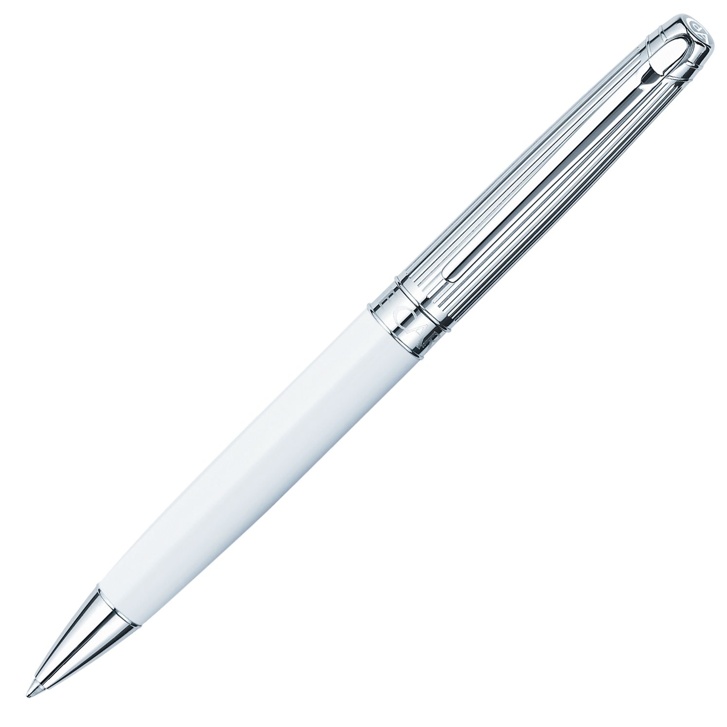 Caran d'Ache Leman Ballpen, Bicolour White at John Lewis