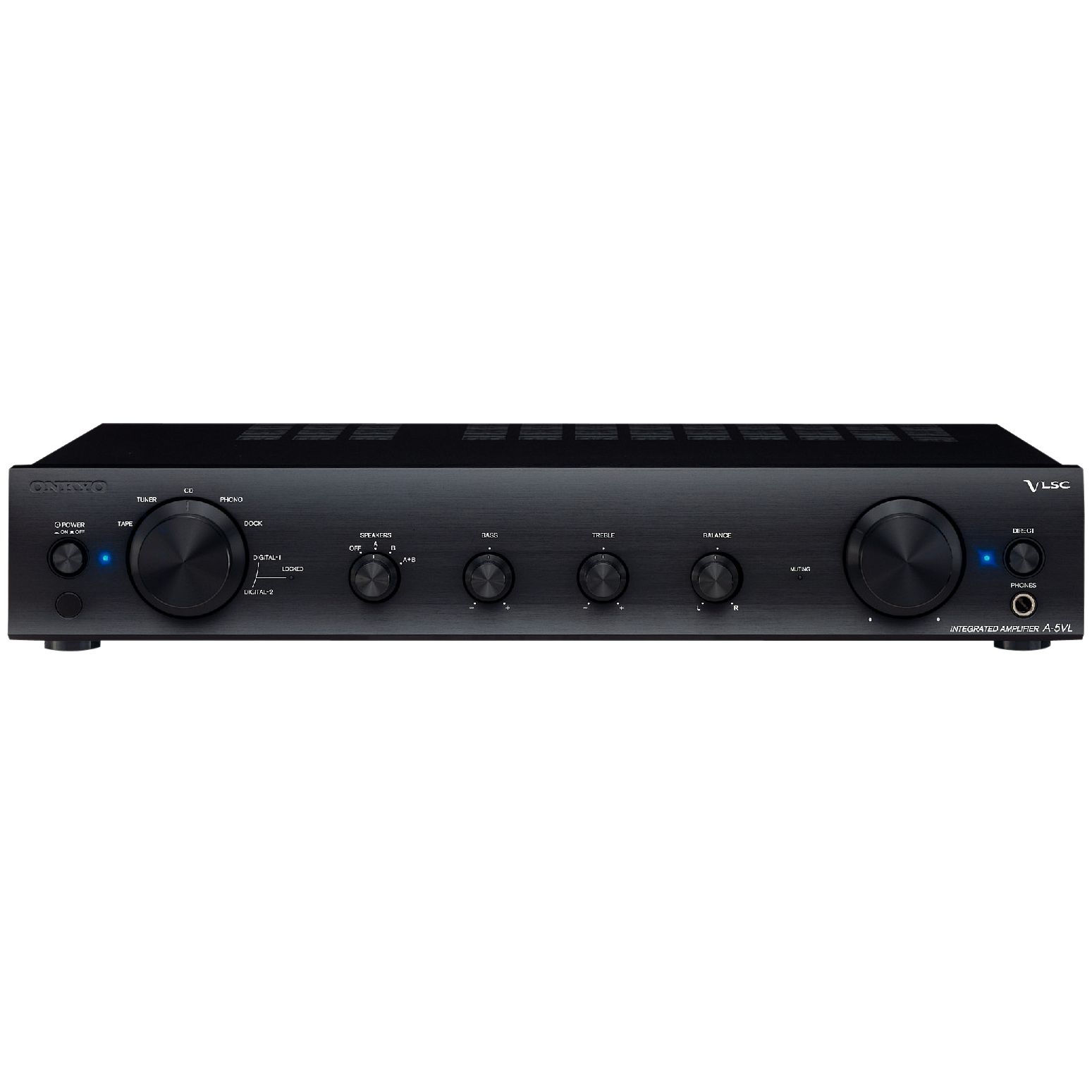Onkyo A-5VLB Integrated Stereo Amplifier, Black at John Lewis
