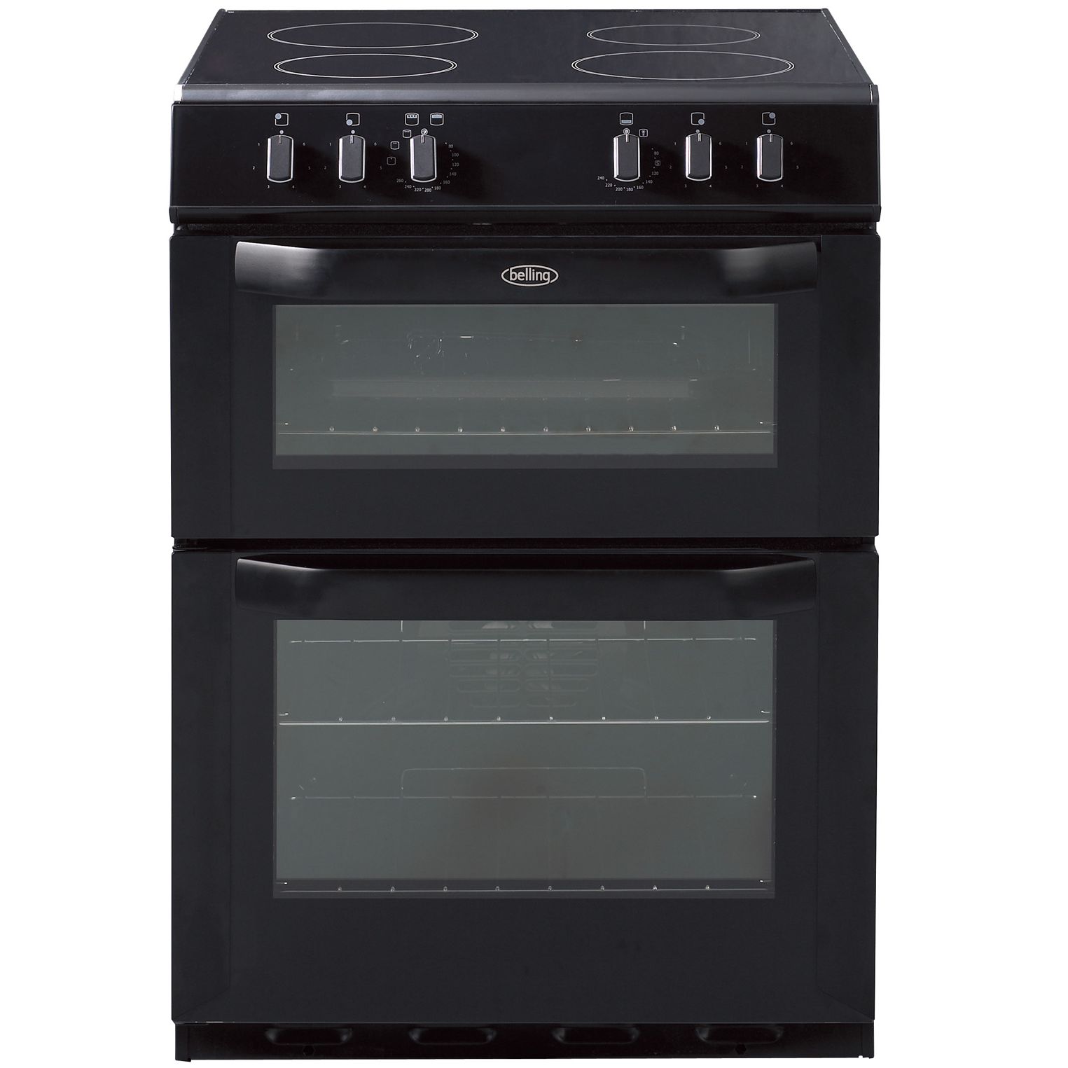 Belling FSE60DO Electric Cooker, Black at John Lewis