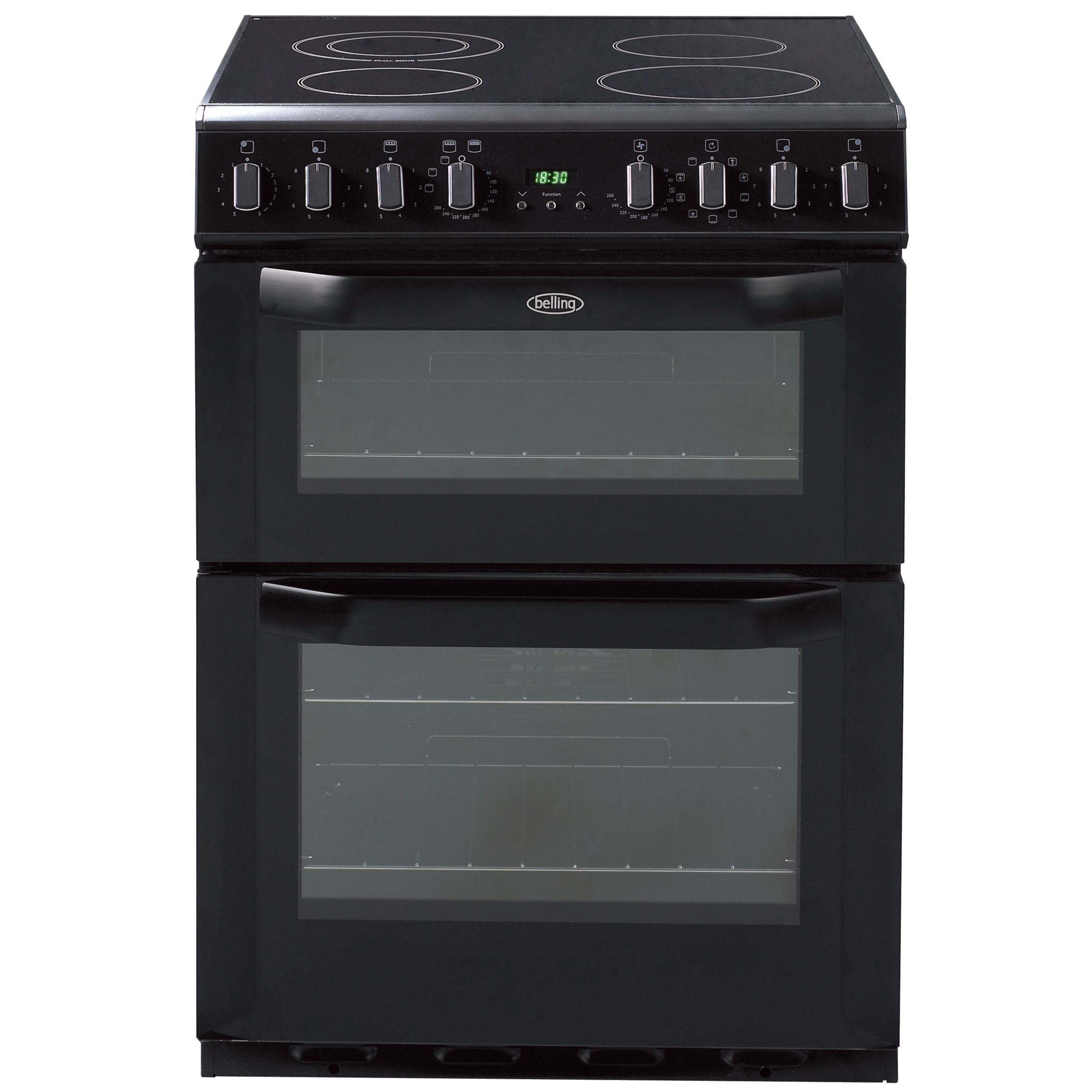 Belling FSE60MF Electric Cooker, Black at John Lewis