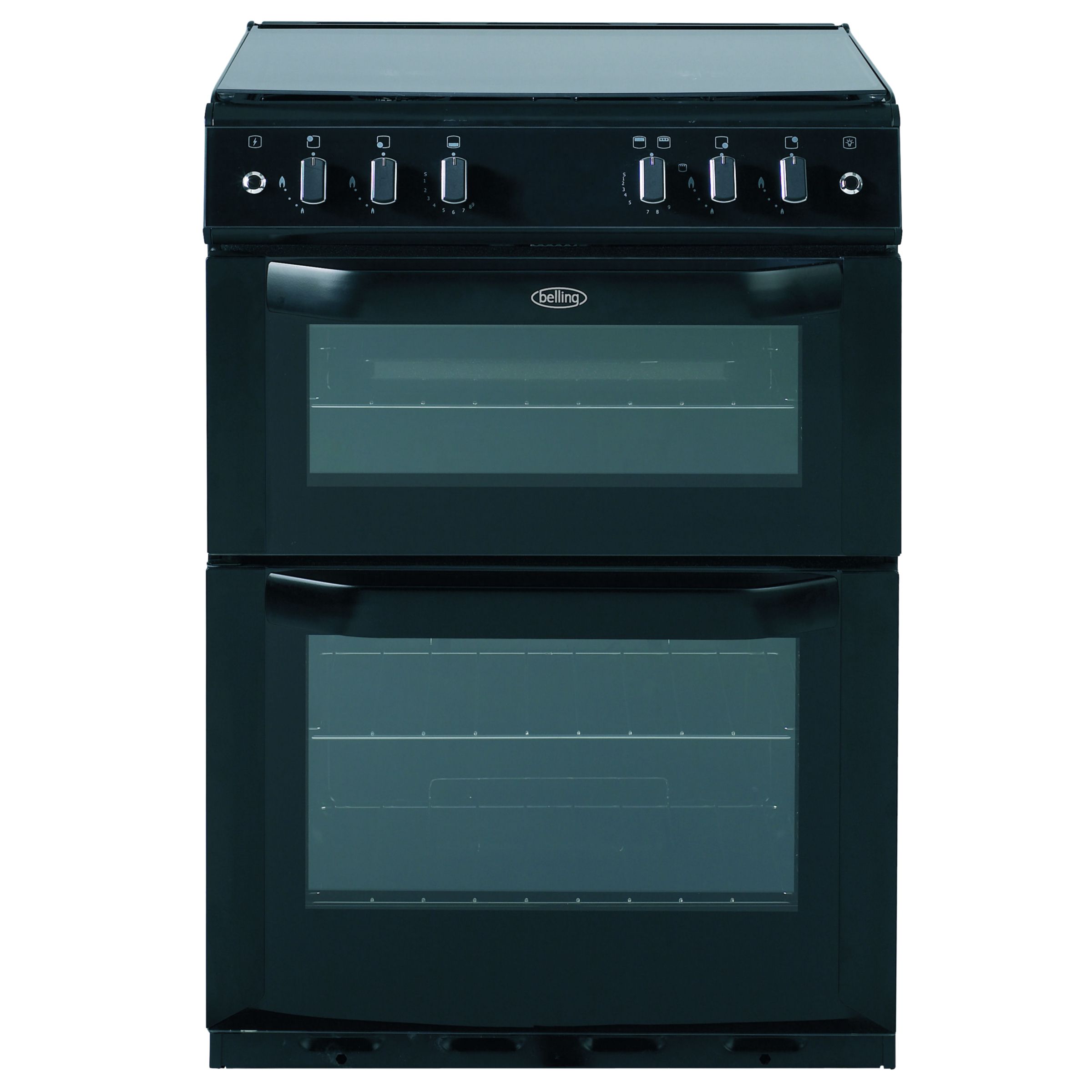 Belling FSG60DO Gas Cooker, Black at John Lewis