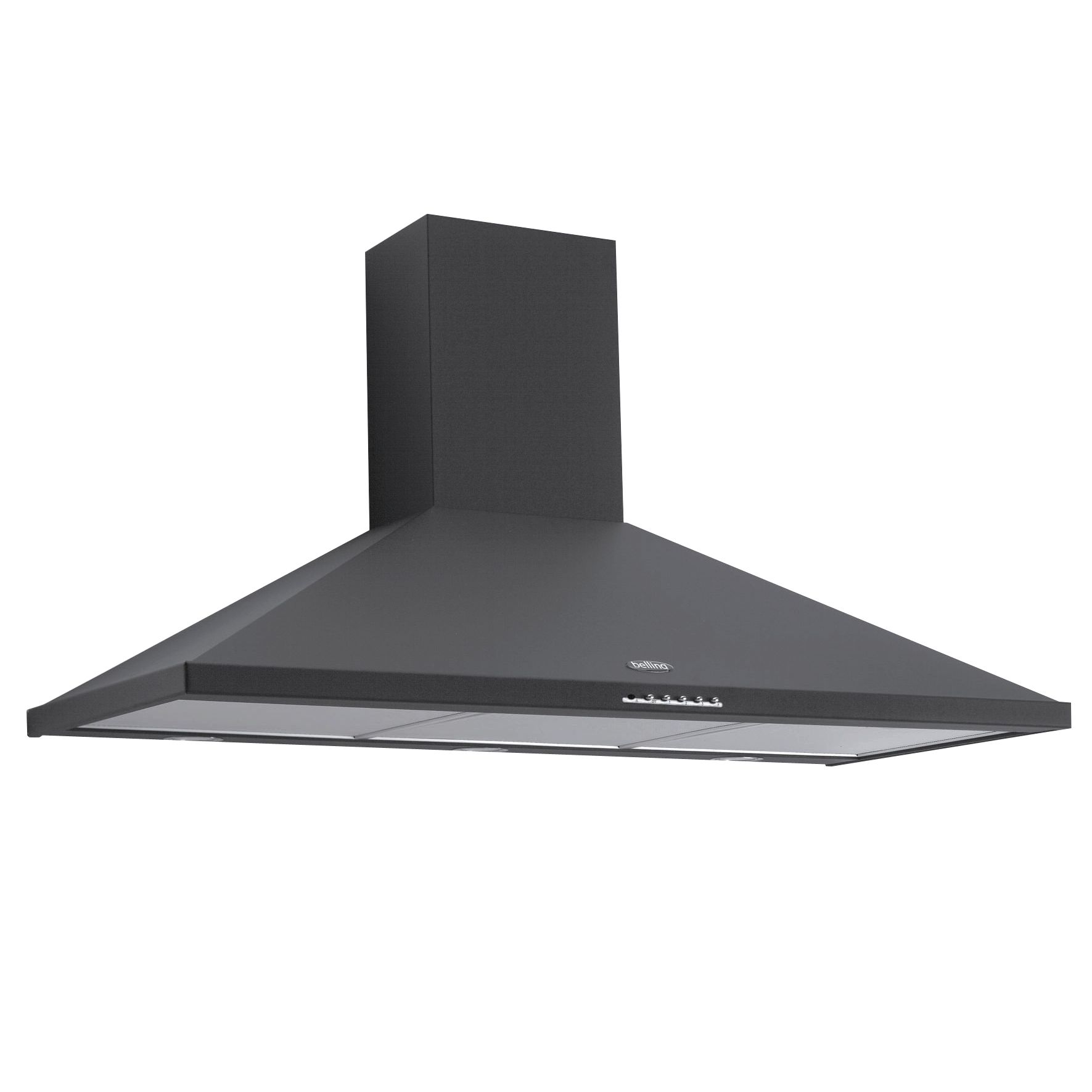 Belling CHIM60 Chimney Cooker Hood, Black at John Lewis