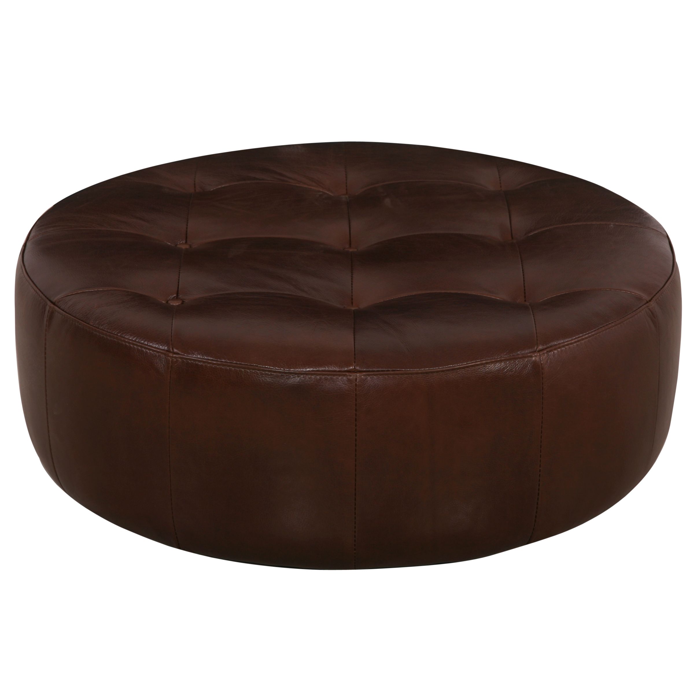 John Lewis Jake Footstool, Brown at John Lewis