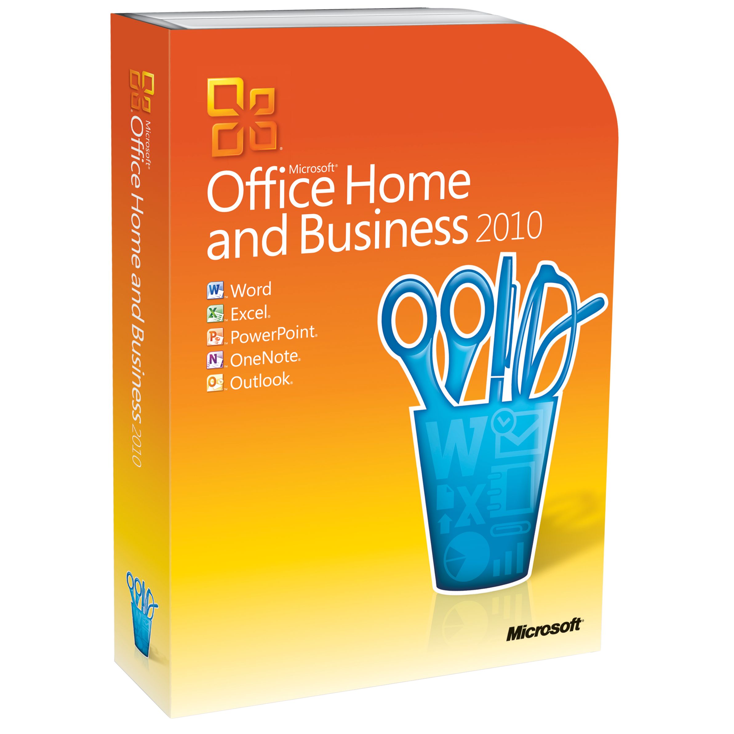 Microsoft Office 2010 Home and Business CD-ROM for PC, 1 User at JohnLewis