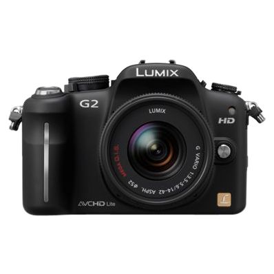 Panasonic Lumix G2 Micro Four Thirds Digital SLR Camera with 14-42mm Lens, Black at John Lewis