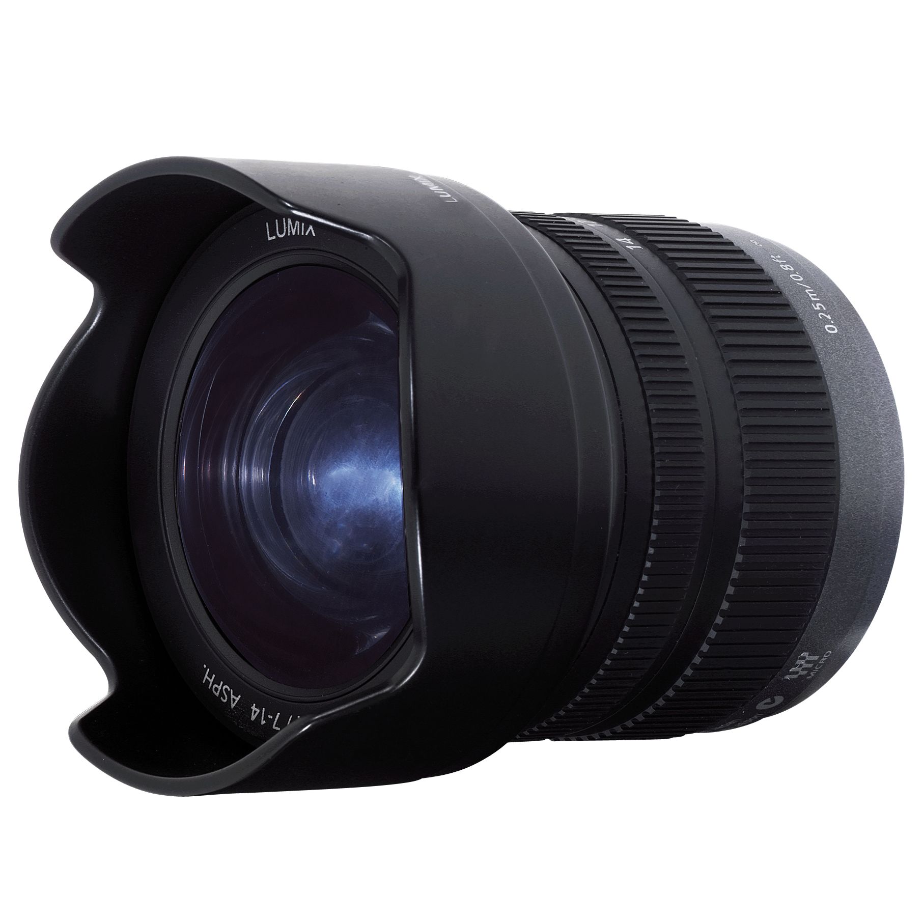 Panasonic H-F007014E 14-28mm Micro Four Thirds Ultra Wide Angle Lens at JohnLewis