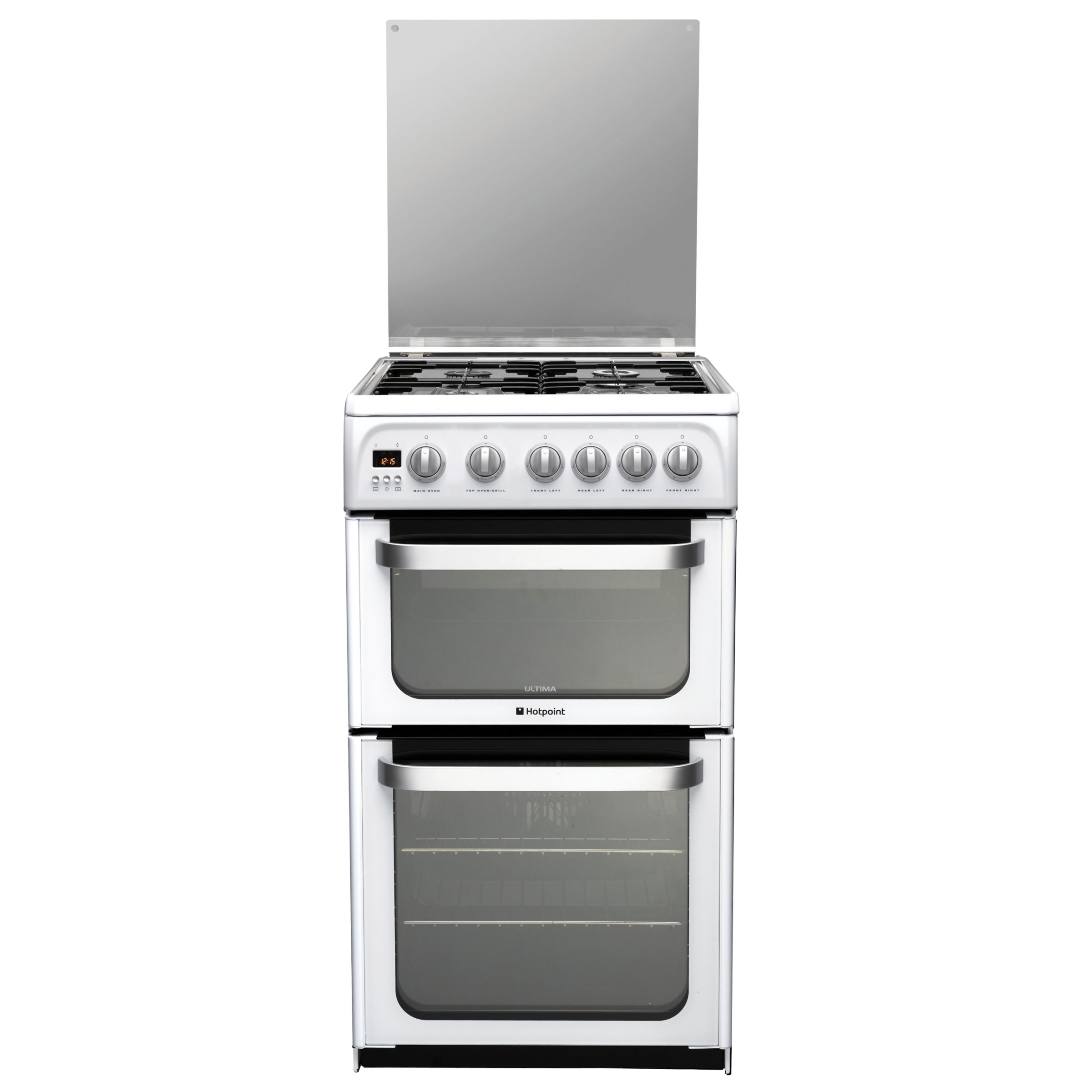 Hotpoint HUG52P Ultima Gas Cooker, Polar White at John Lewis