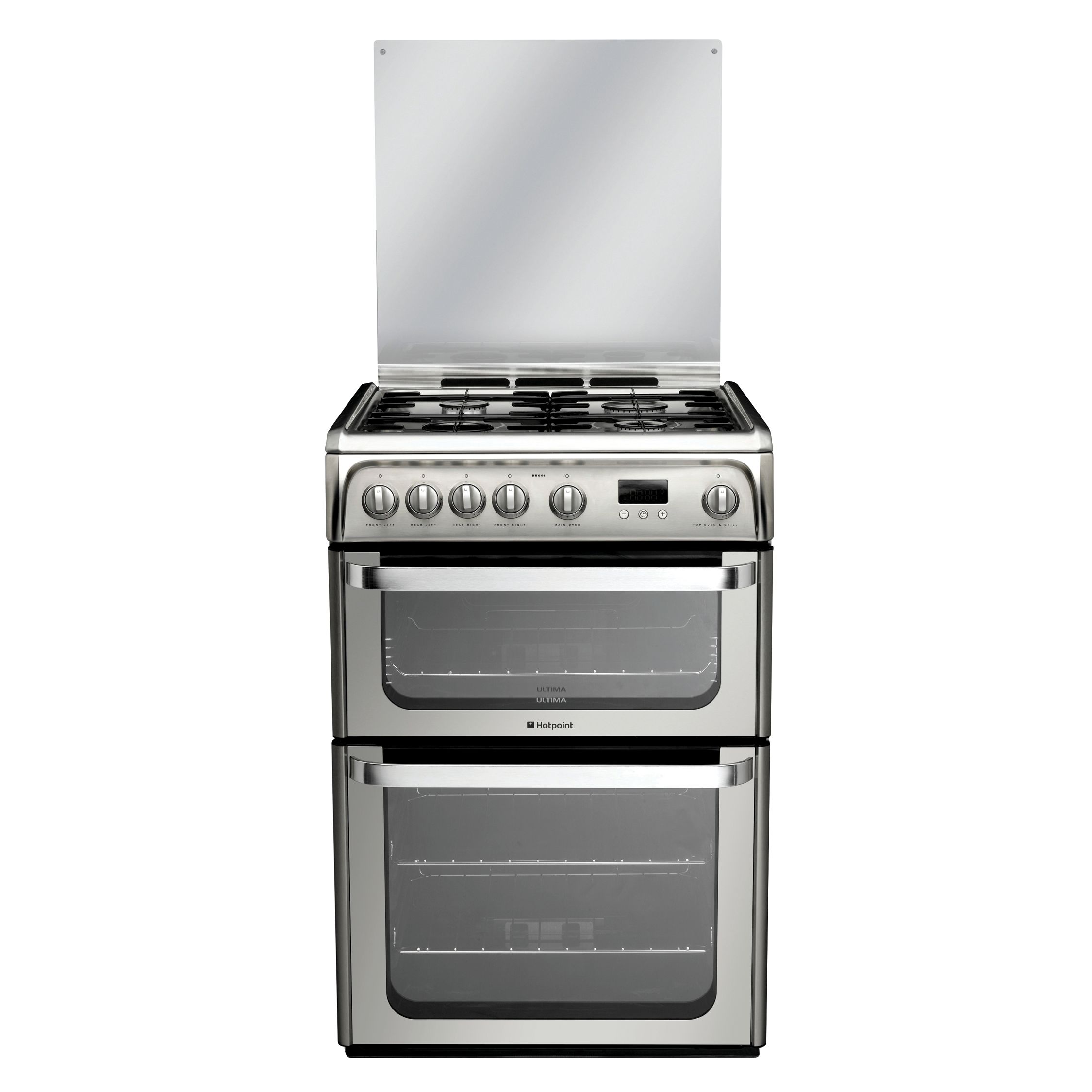 Hotpoint HUG61X Ultima Gas Cooker, Stainless Steel at John Lewis