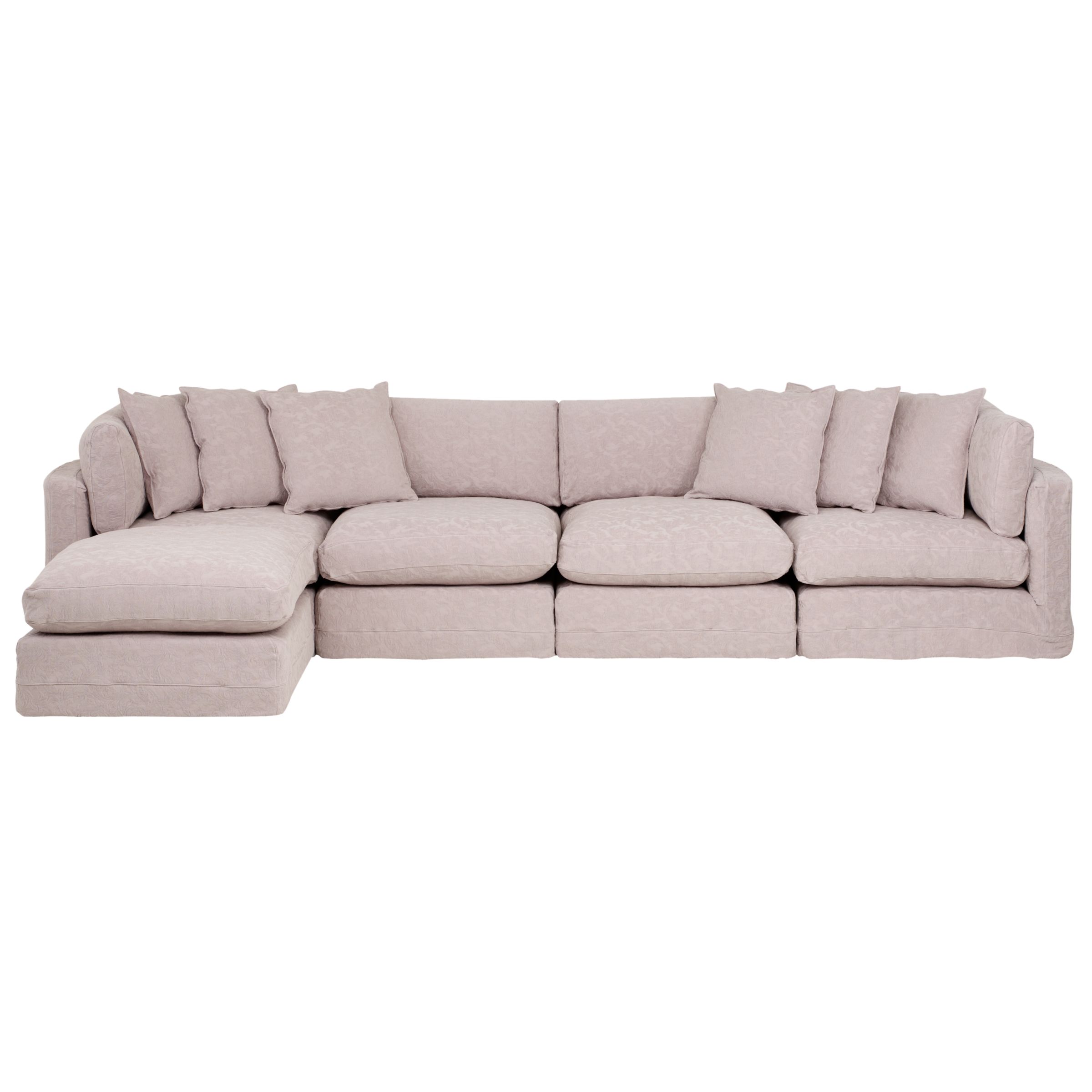 John Lewis Lamorna Modular Sofa, Silver at John Lewis