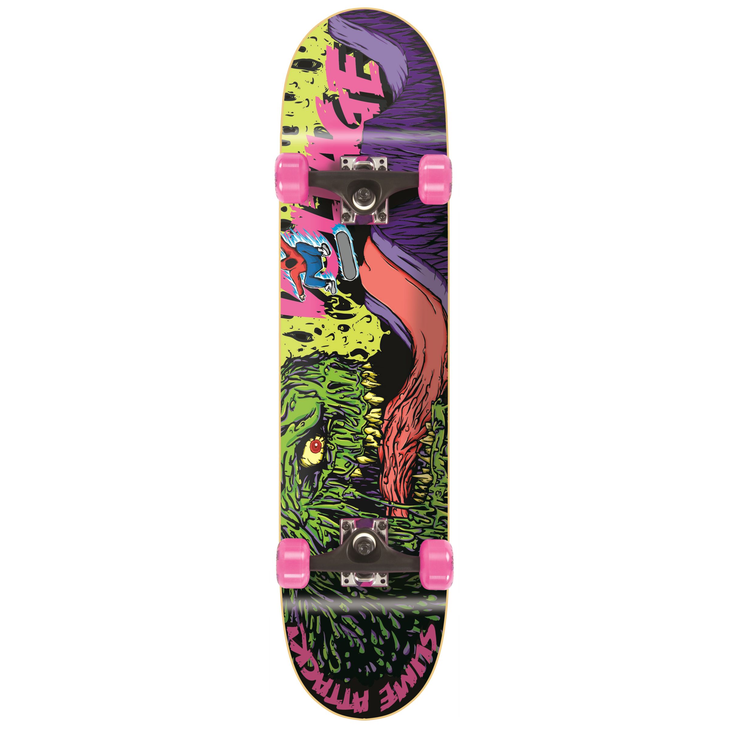 Stateside Skates Slime Attack Skateboard, Assorted Colours