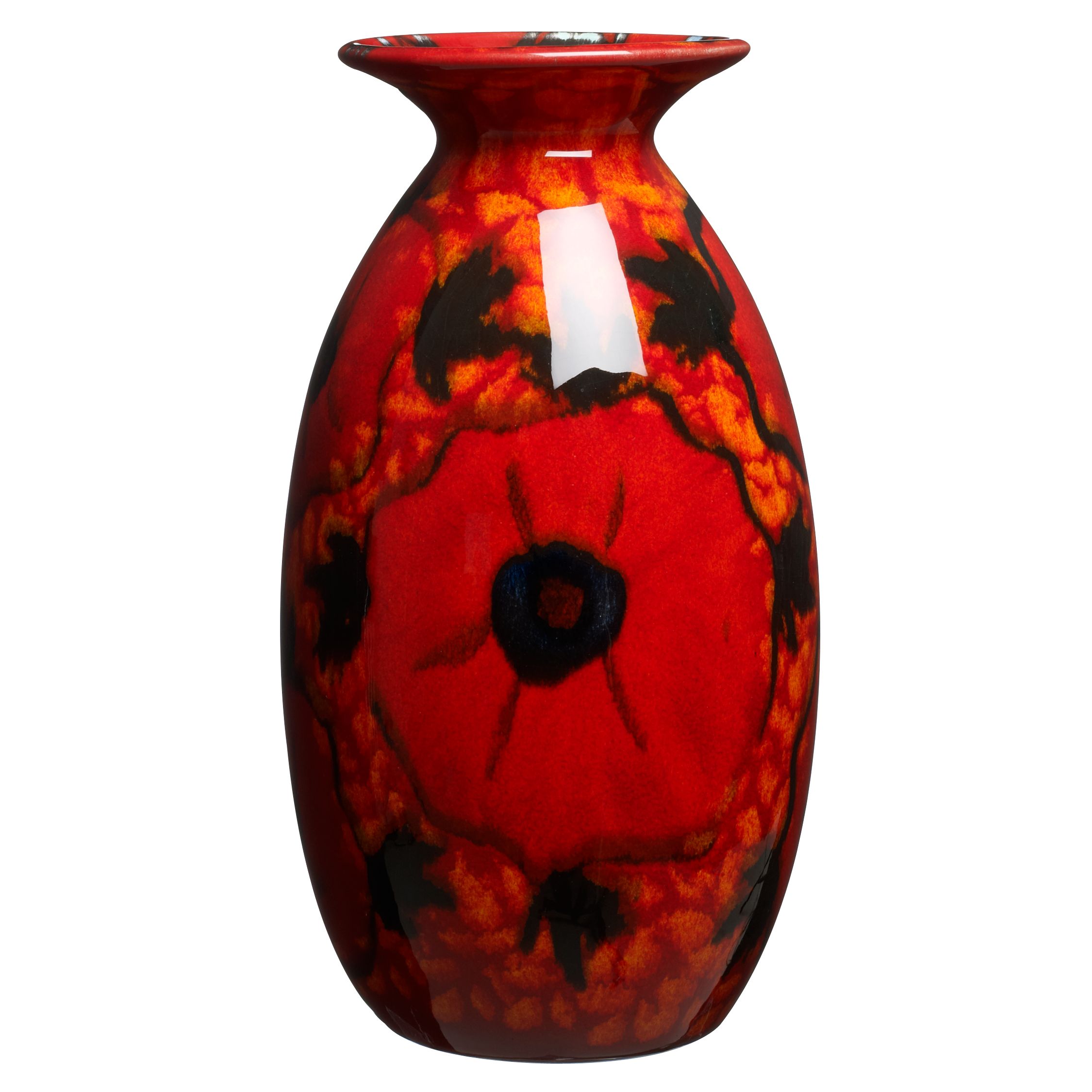 Anita Harris Harvest Poppy Minos Vase 21cm