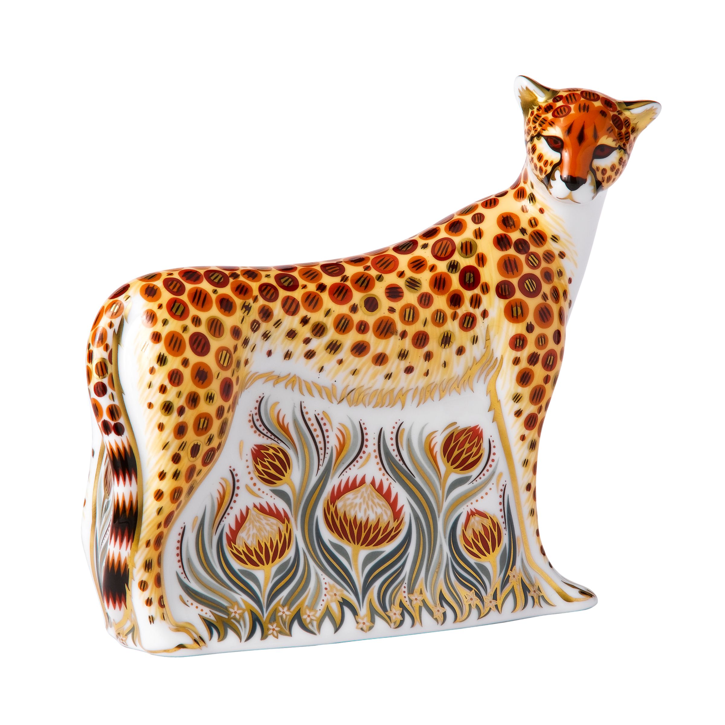 Royal Crown Derby Cheetah Mother Paperweight at John Lewis