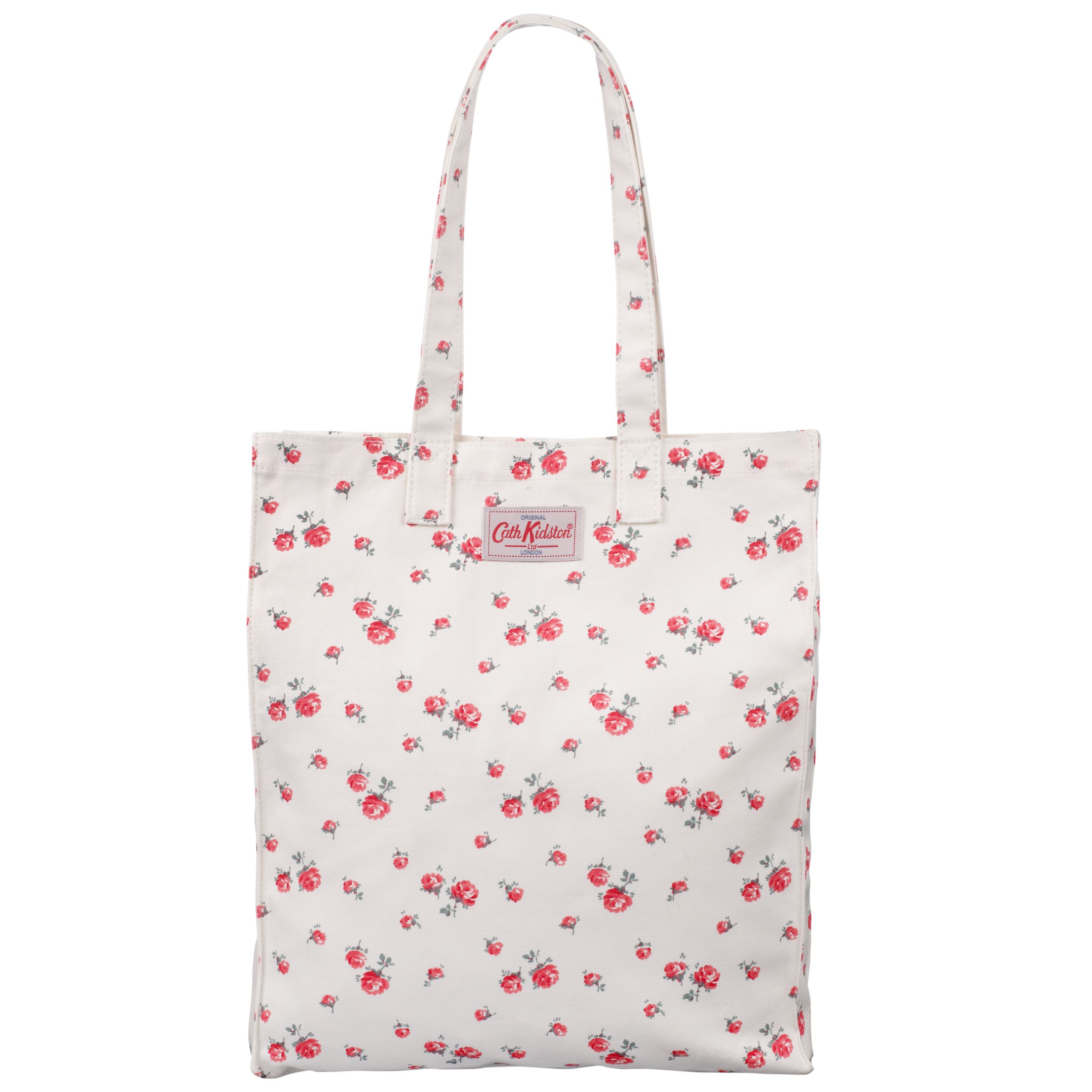 Cath Kidston Scattered Rose Book Bag, White/Red