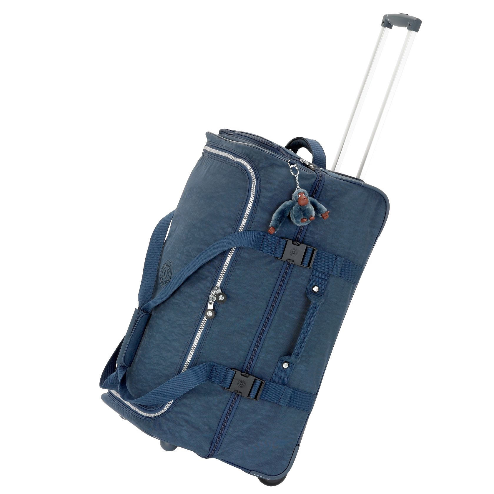 Kipling Teagan 2-Wheel Holdall, Petrol Blue, L