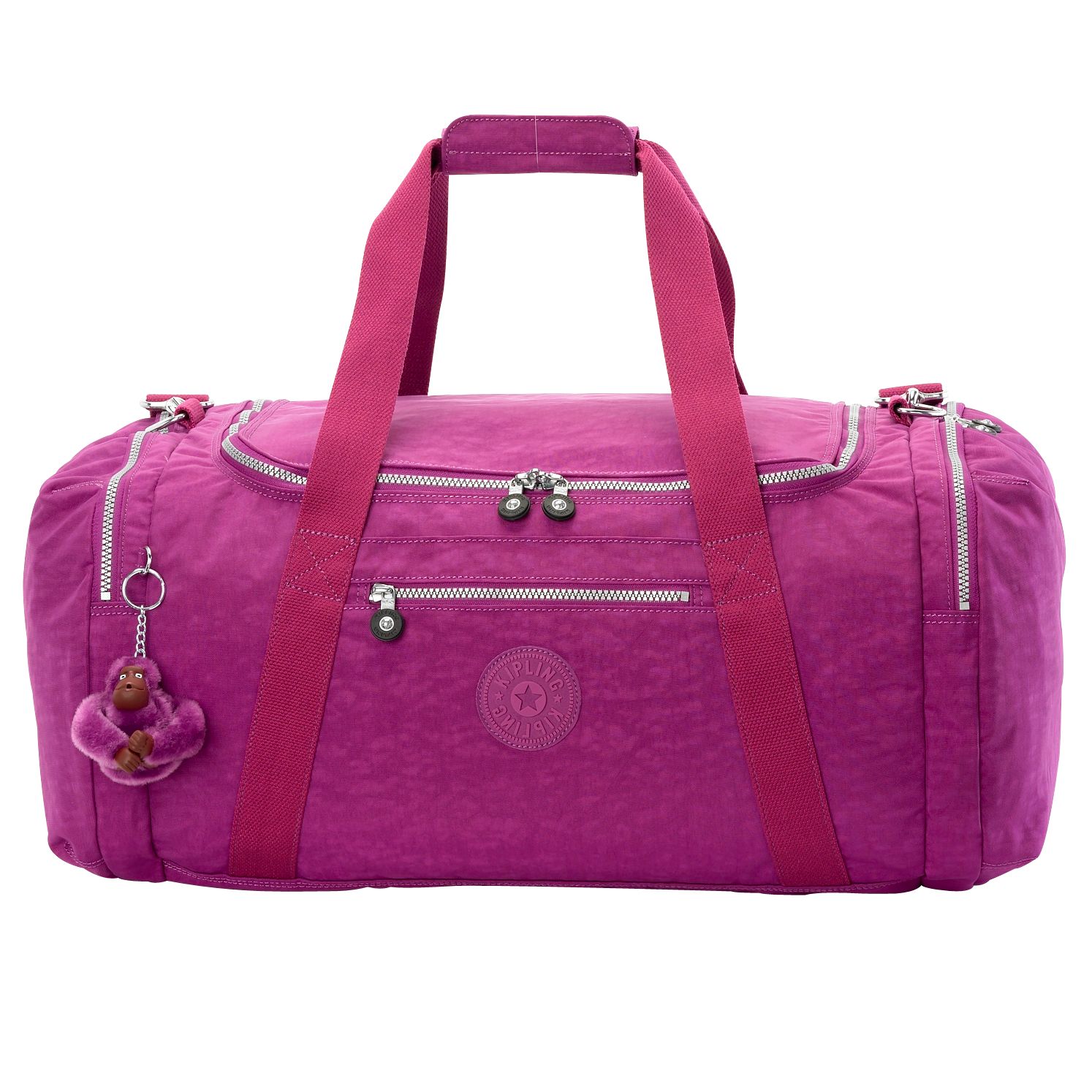Kipling Oroi Nylon Holdall, Deep Fuchsia