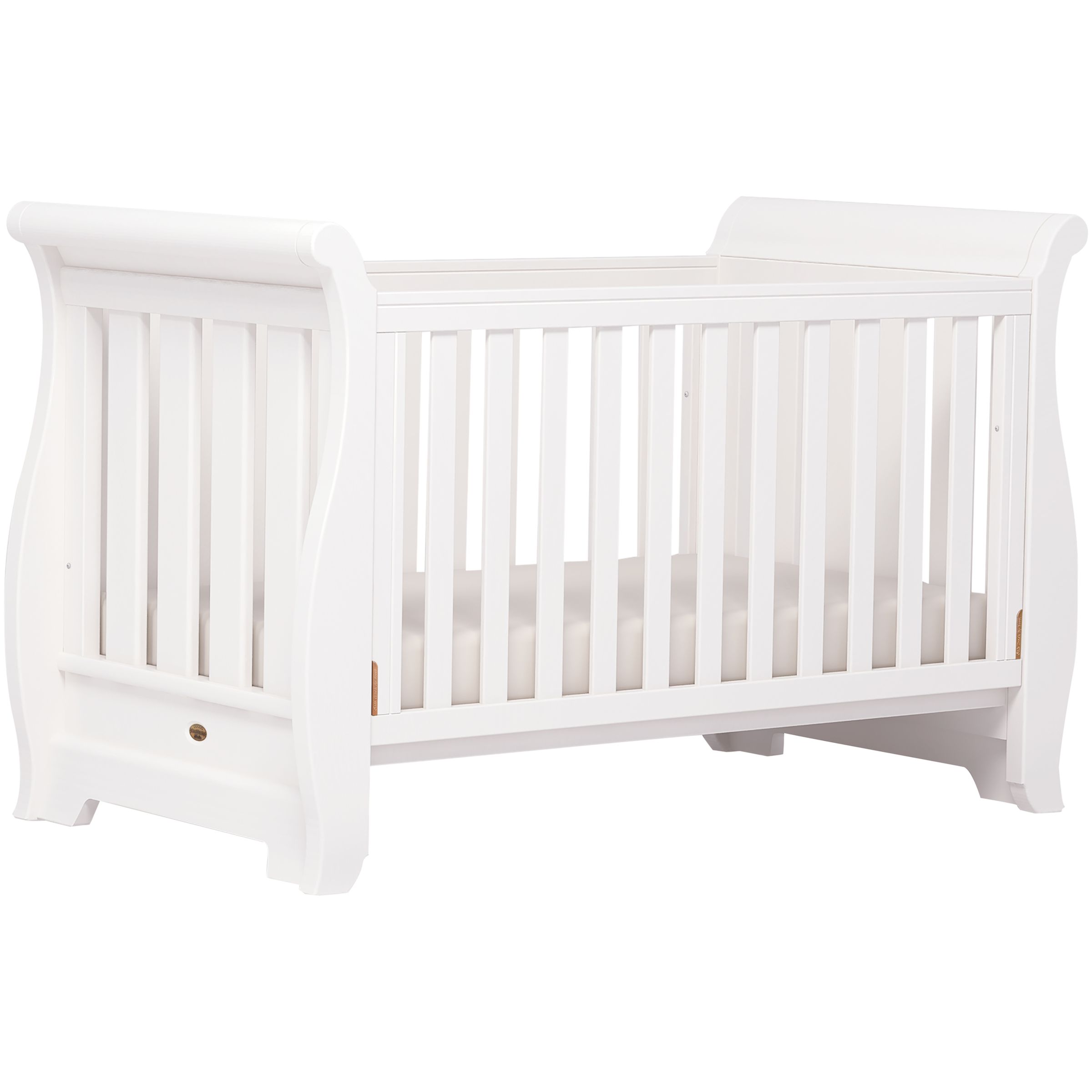 Boori Sleigh 2010 Cotbed, White at John Lewis