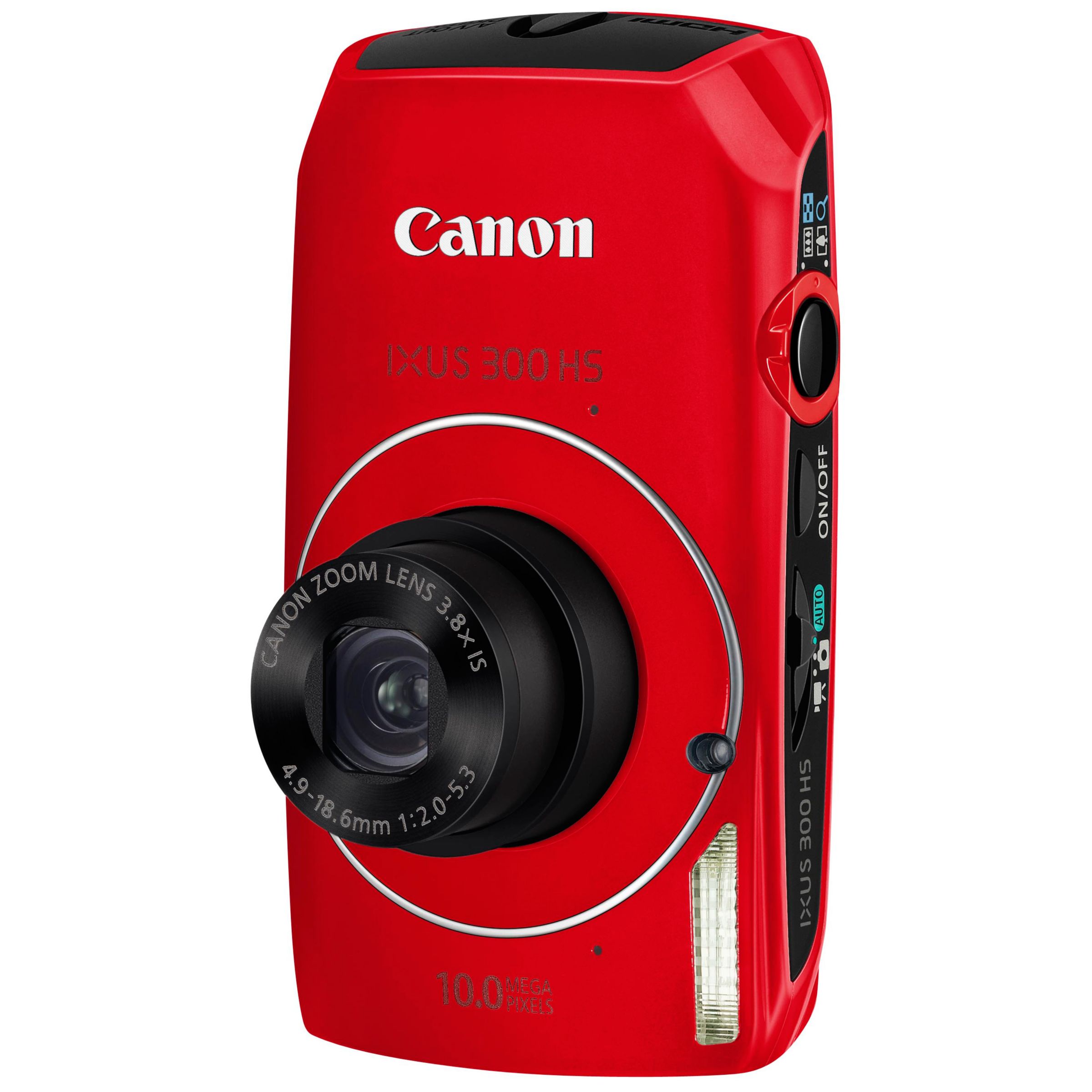 Canon IXUS 300 HS Digital Camera, Red at John Lewis