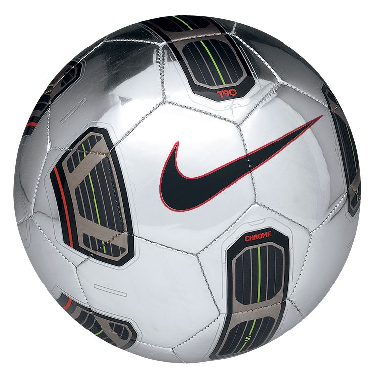 Nike T90 Chrome Ball, Size 5, Silver