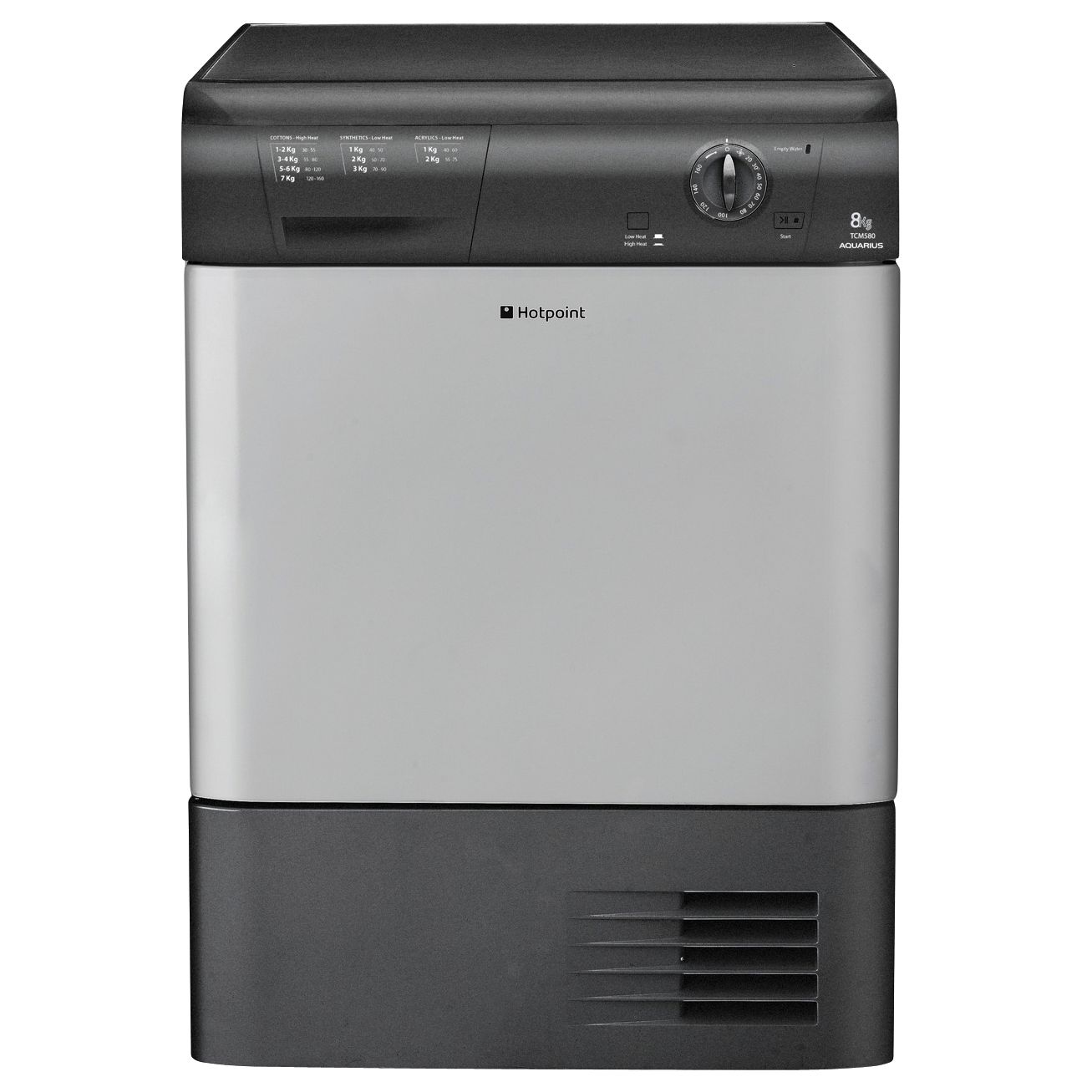 Hotpoint TCM580G Condenser Tumble Dryer, Graphite at John Lewis