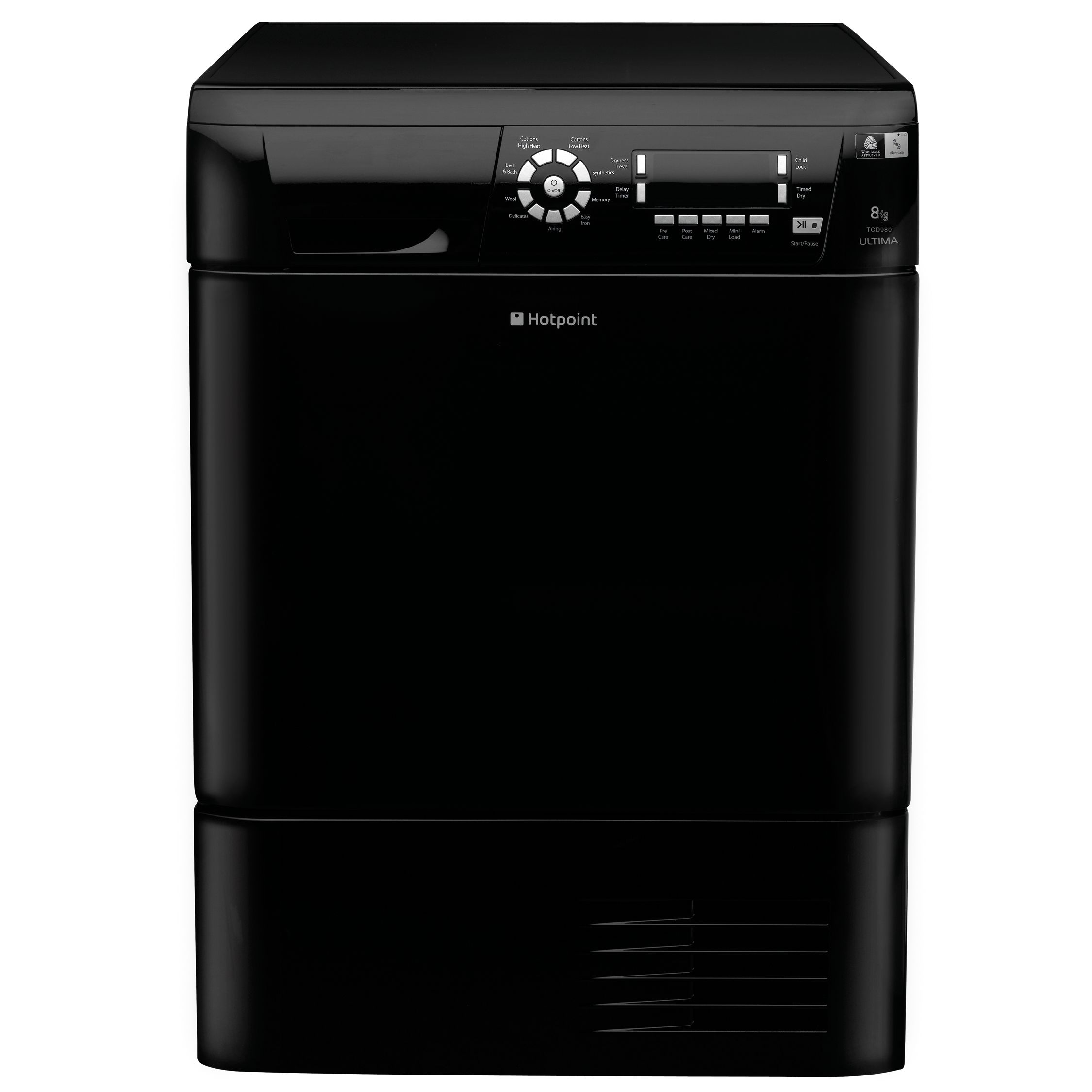 Hotpoint TCD980K Condenser Tumble Dryer, Black at John Lewis