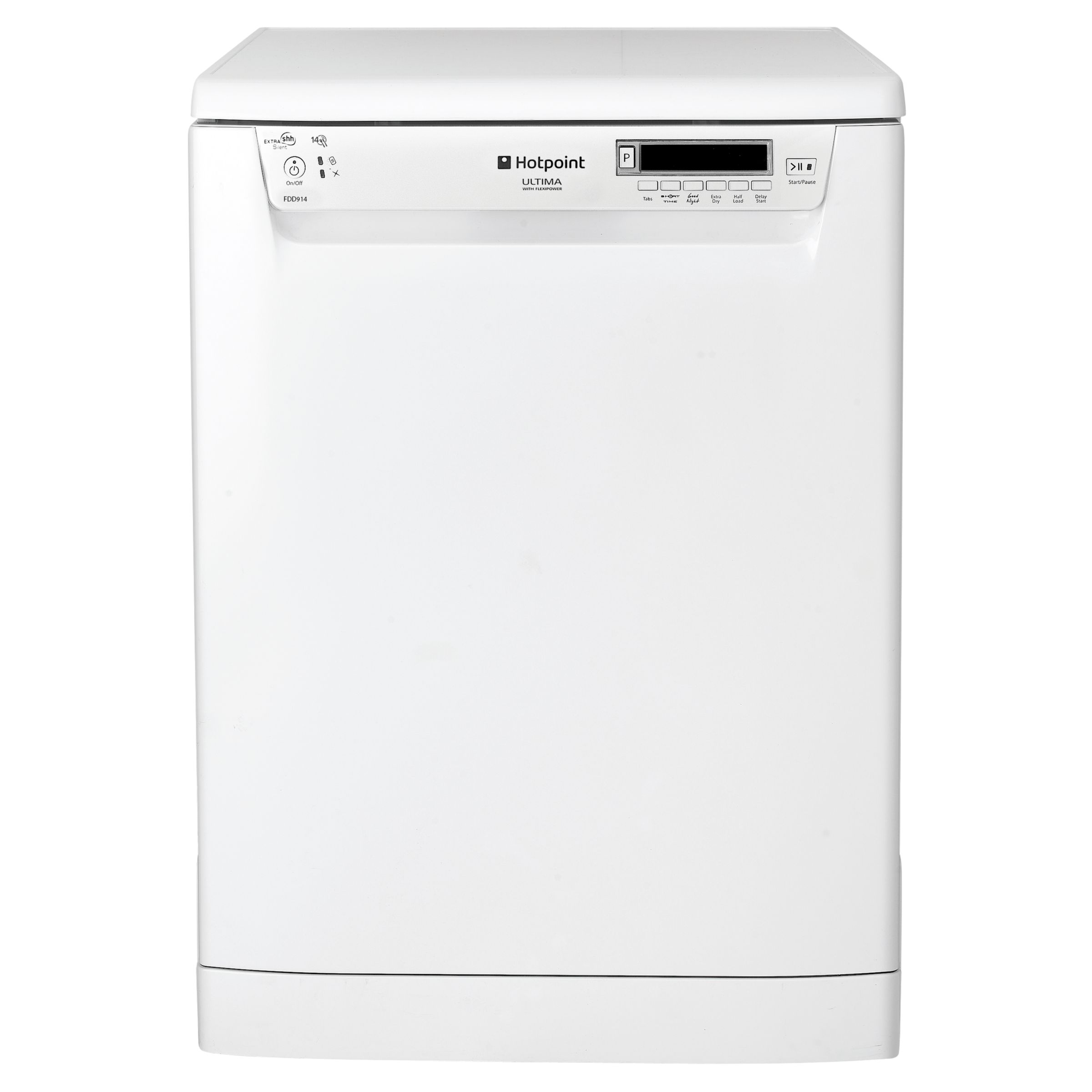 Hotpoint FDD914P Dishwasher, White at John Lewis