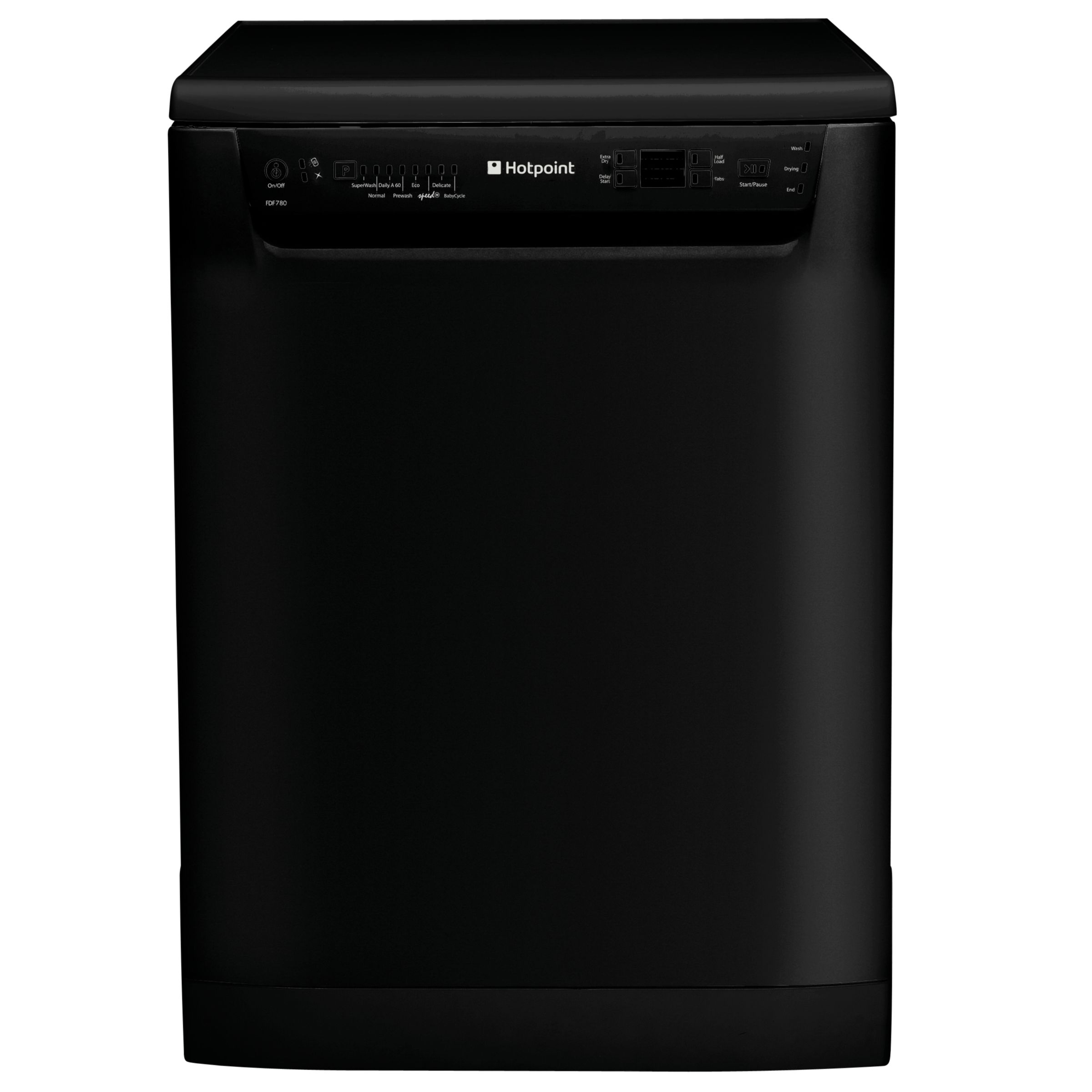 Hotpoint FDF784K Dishwasher, Black at JohnLewis