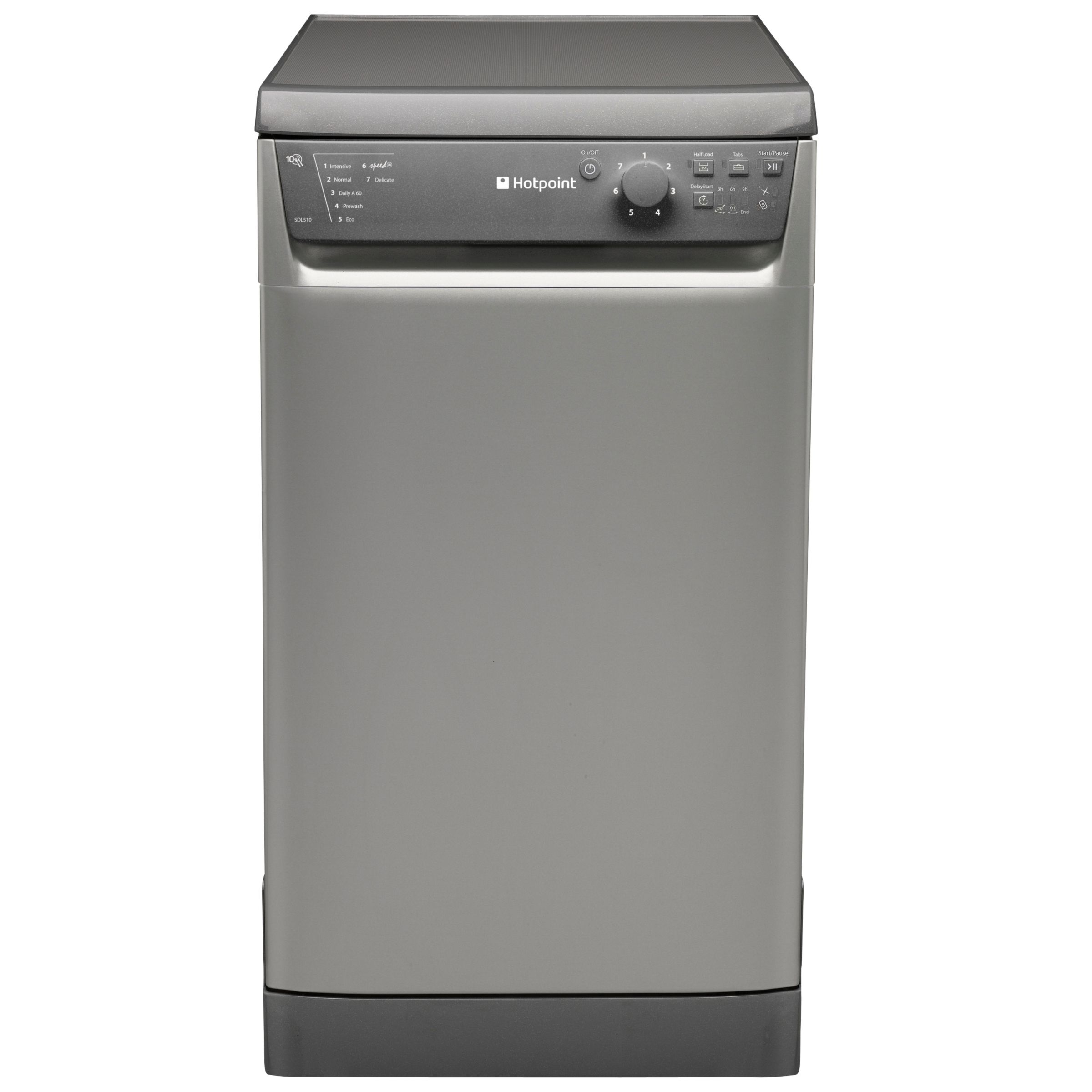 Hotpoint SDL510G Slimline Dishwasher, Graphite at John Lewis