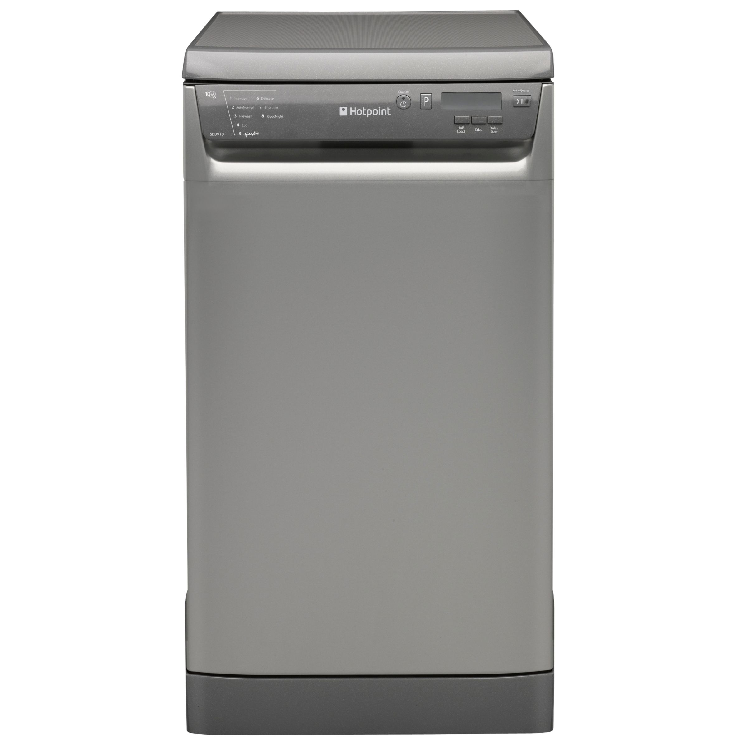 Hotpoint SDD910G Slimline Dishwasher, Graphite at John Lewis