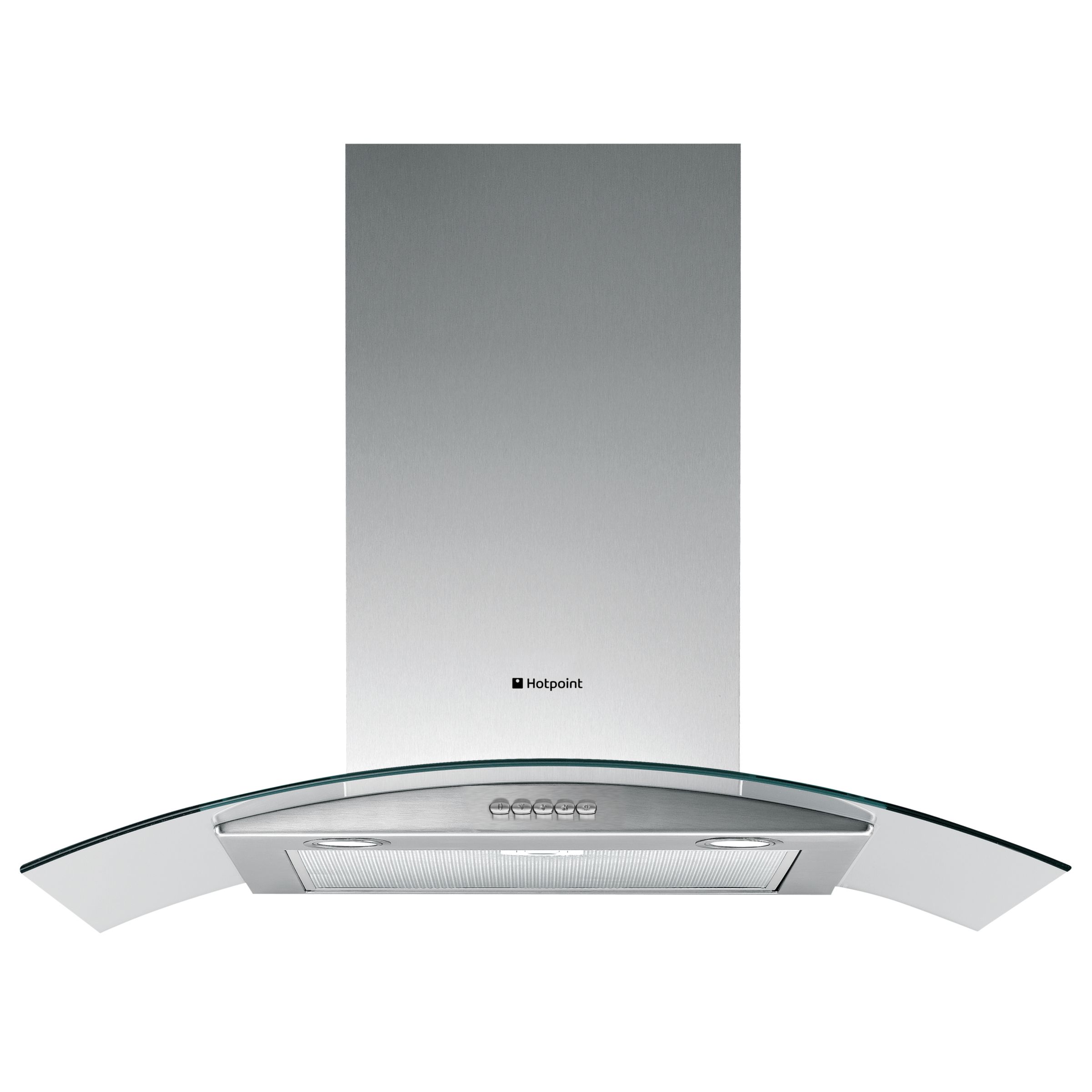 Hotpoint HTC6T Chimney Hood, Stainless Steel at John Lewis