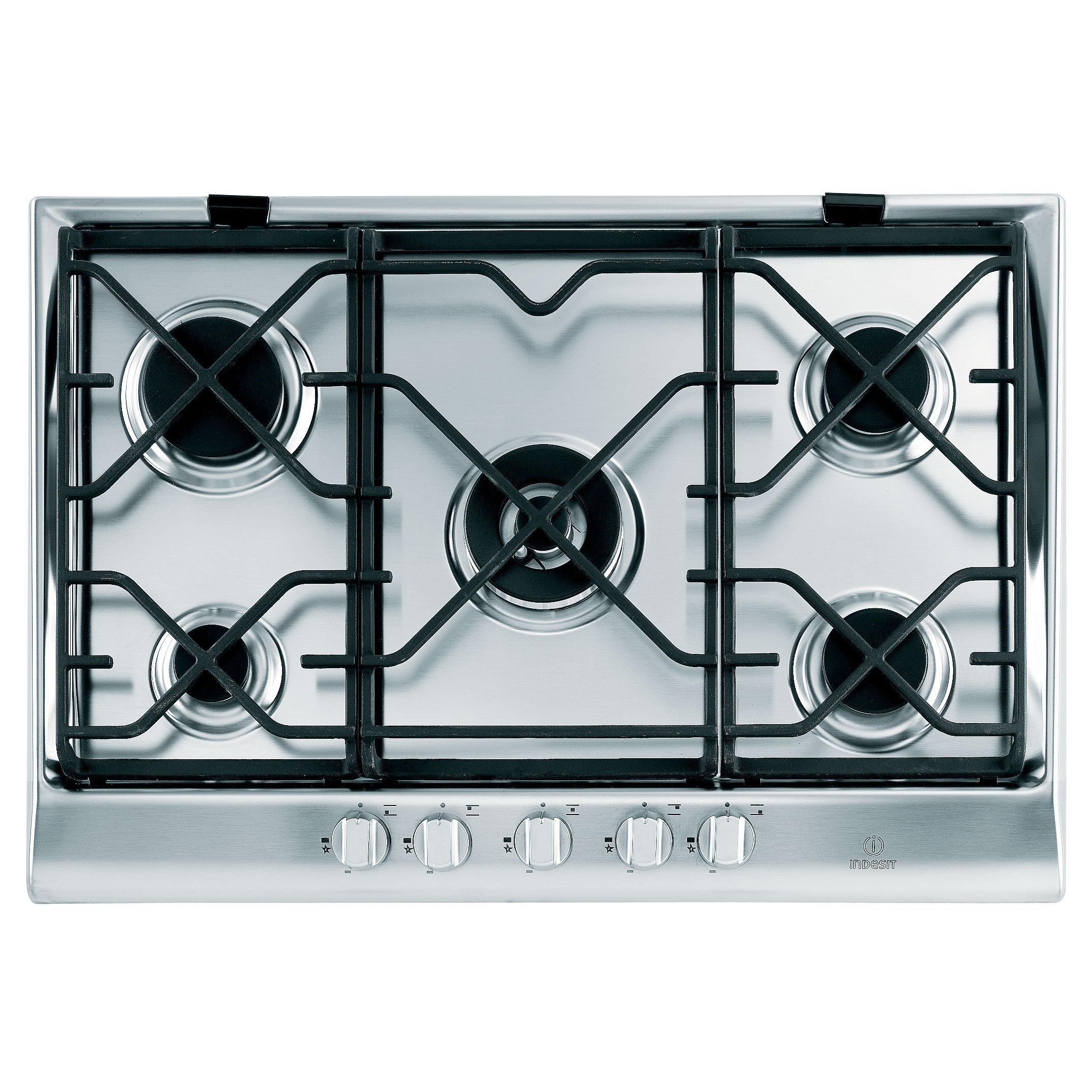 Indesit IP751SCIX Gas Hob, Stainless Steel at John Lewis