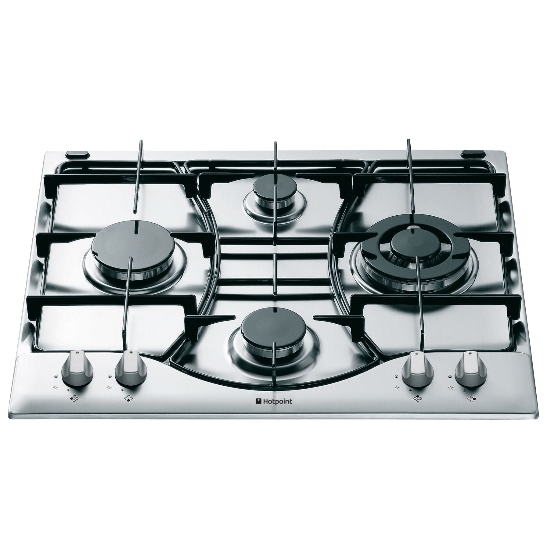 Hotpoint GF640X Gas Hob, Stainless Steel at John Lewis