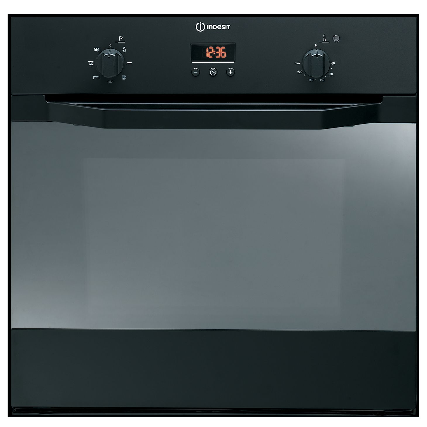 Indesit IF63KAAN Single Electric Oven, Anthracite at John Lewis