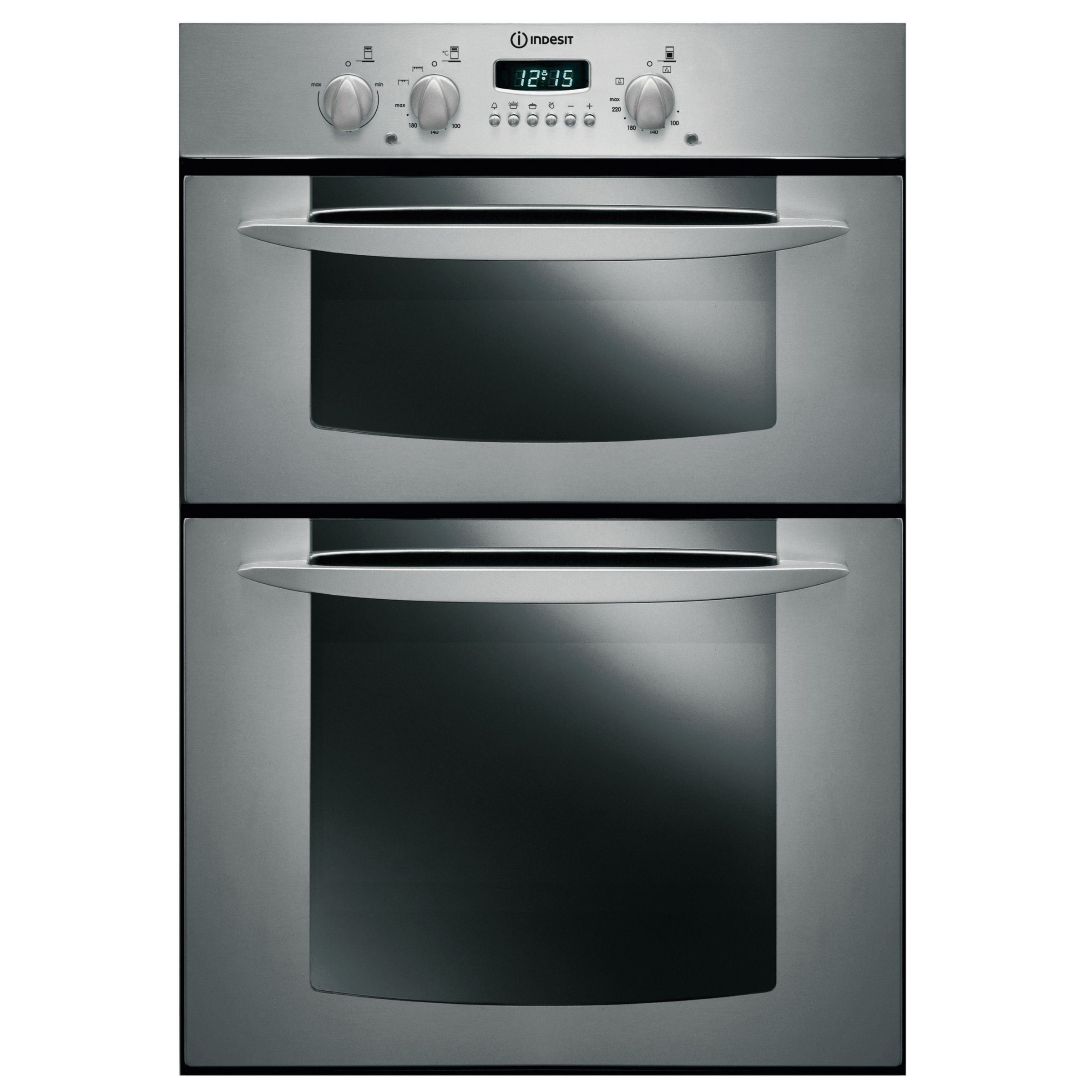 Indesit FID20IX Double Electric Oven, Stainless Steel at John Lewis