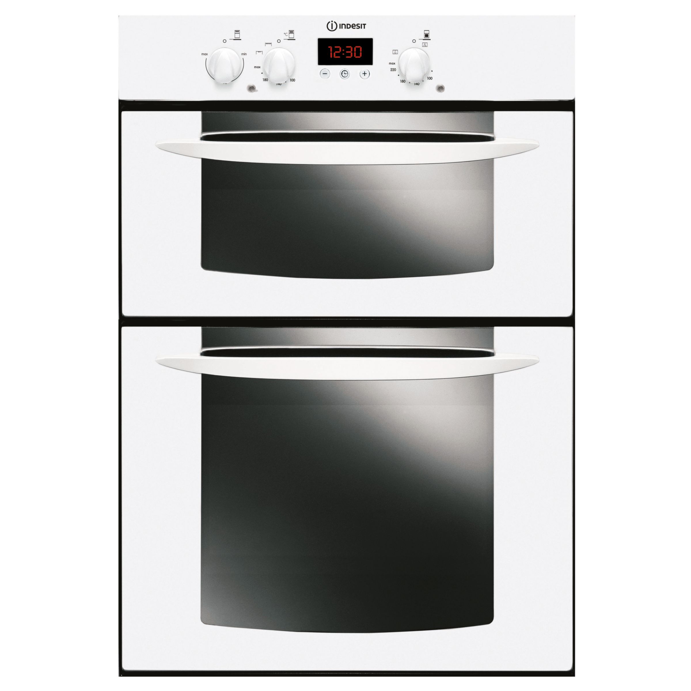 Indesit FID20WH Double Electric Oven, White at John Lewis