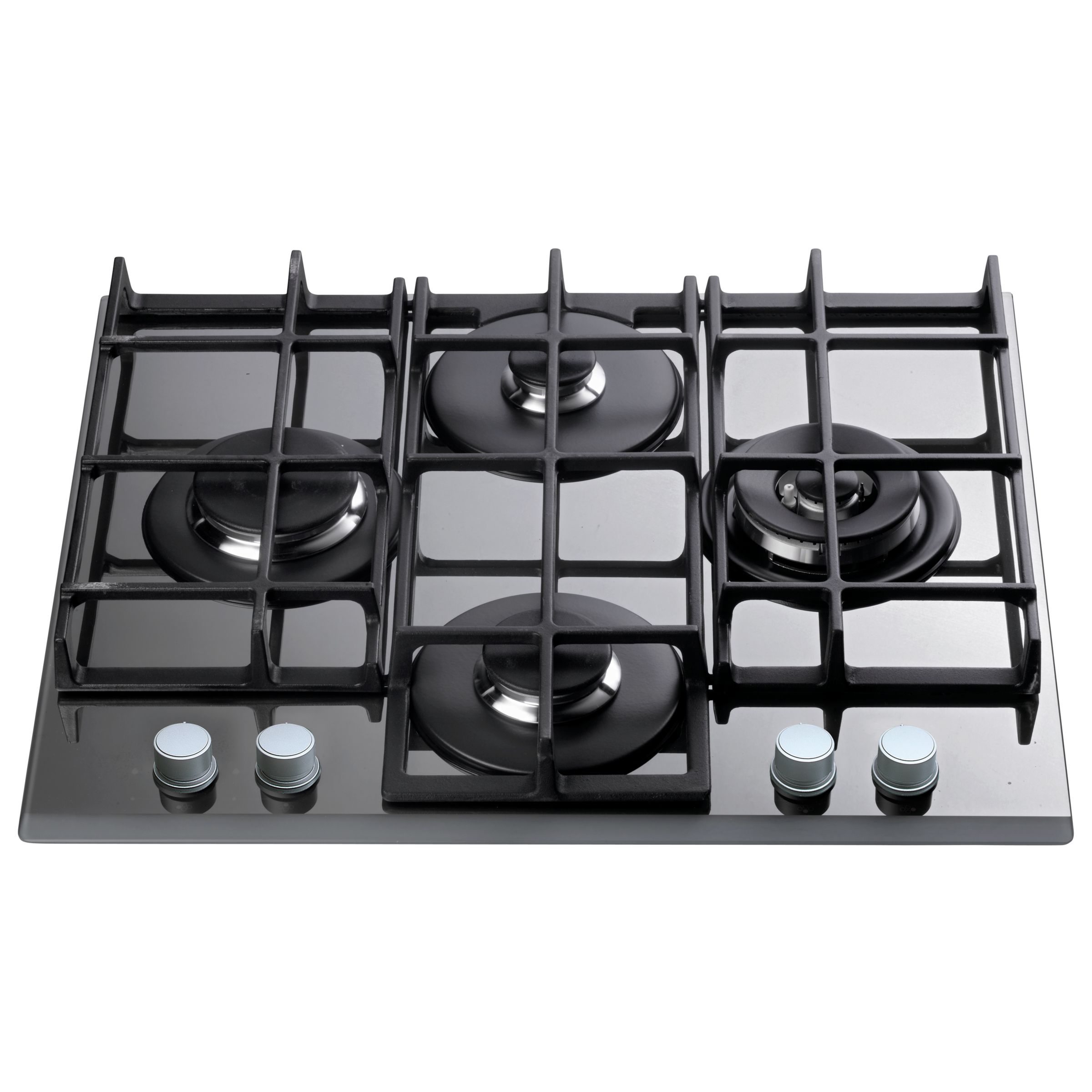 Hotpoint GQ641TSI Gas Hob, Ice at JohnLewis