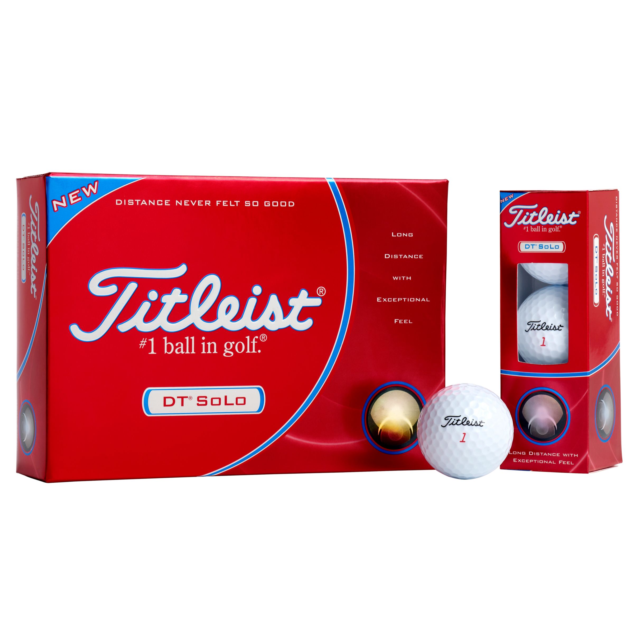 DT Solo Golf Balls, Pack of 12, White