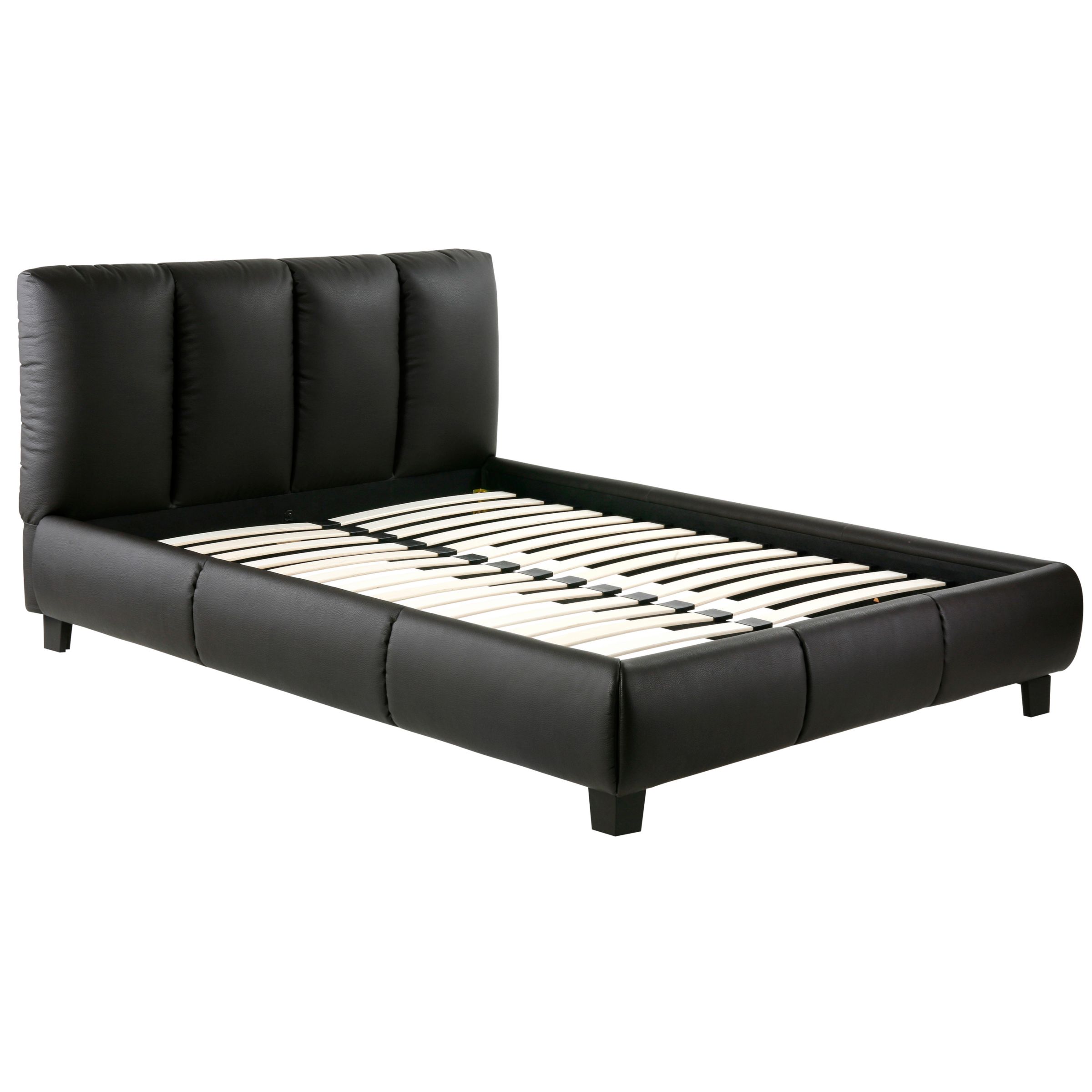 John Lewis Georgia Faux Leather Bedstead, Double at John Lewis