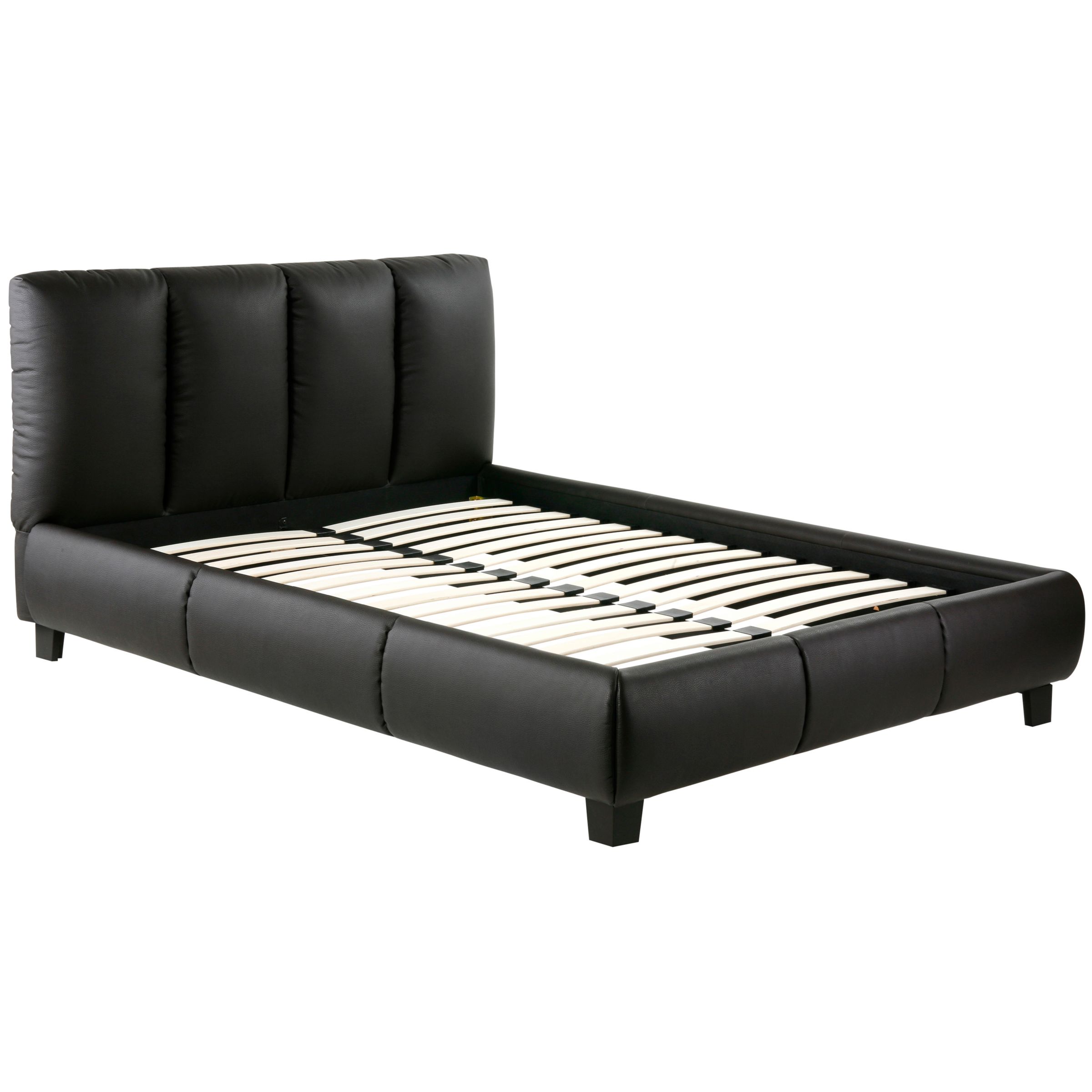 John Lewis Georgia Faux Leather Bedstead, Kingsize at John Lewis